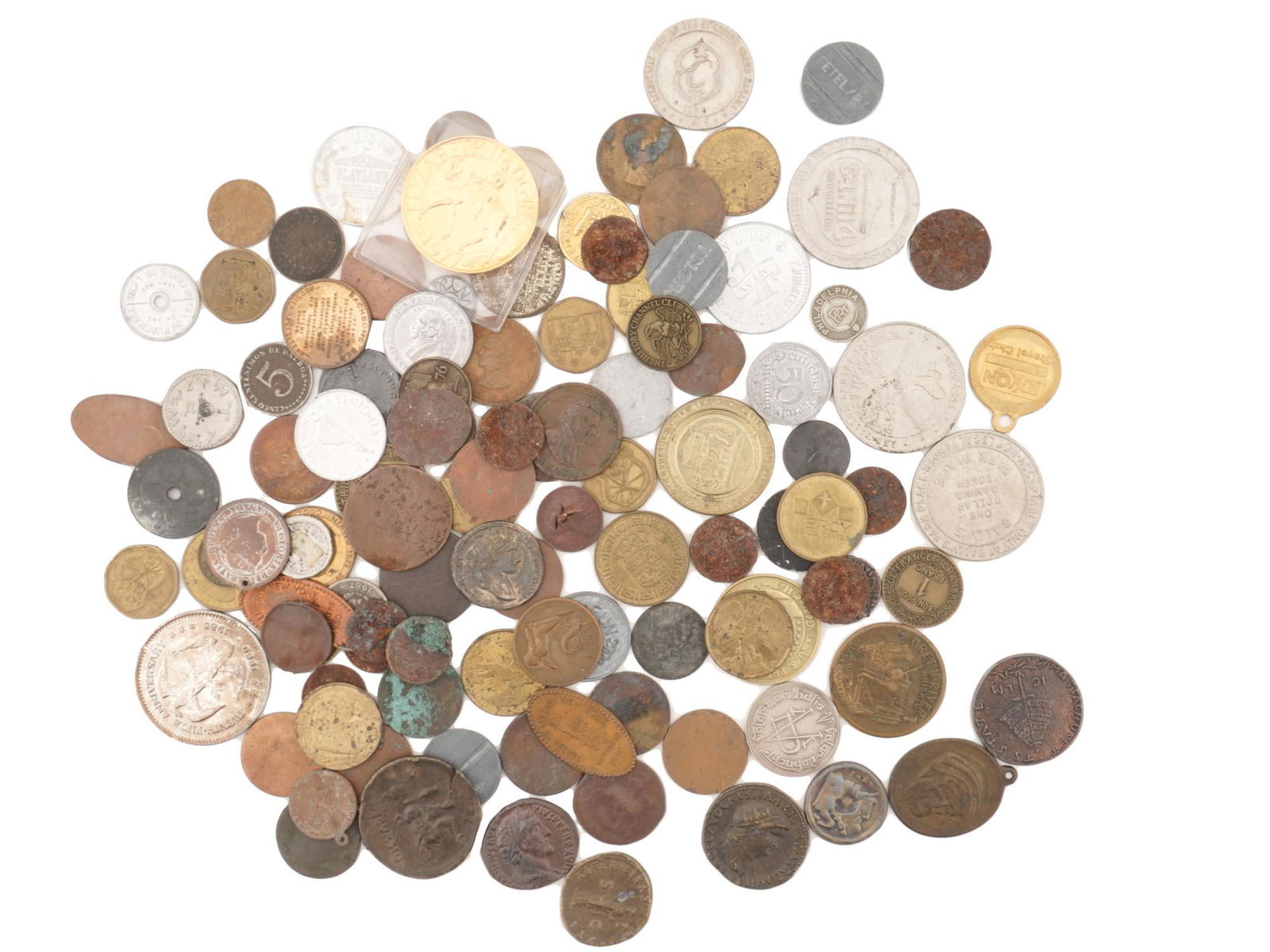 COLLECTION OF TOKEN COINS AND NUMISMATIC ODDITIES (1 of 5)