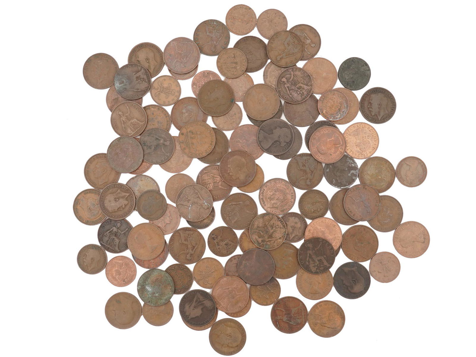 COLLECTION OF BRITISH COINS NUMISMATIC ODDITIES (1 of 4)