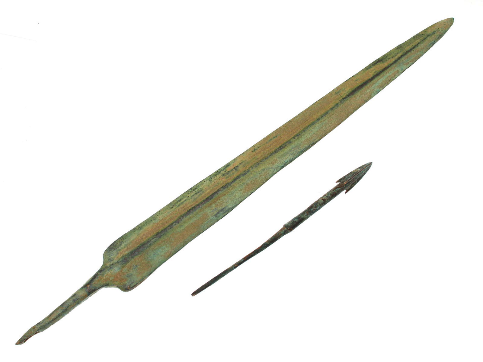 A PERSIAN LURISTAN DAGGER 13TH C. & A ROMAN ARROW (1 of 4)