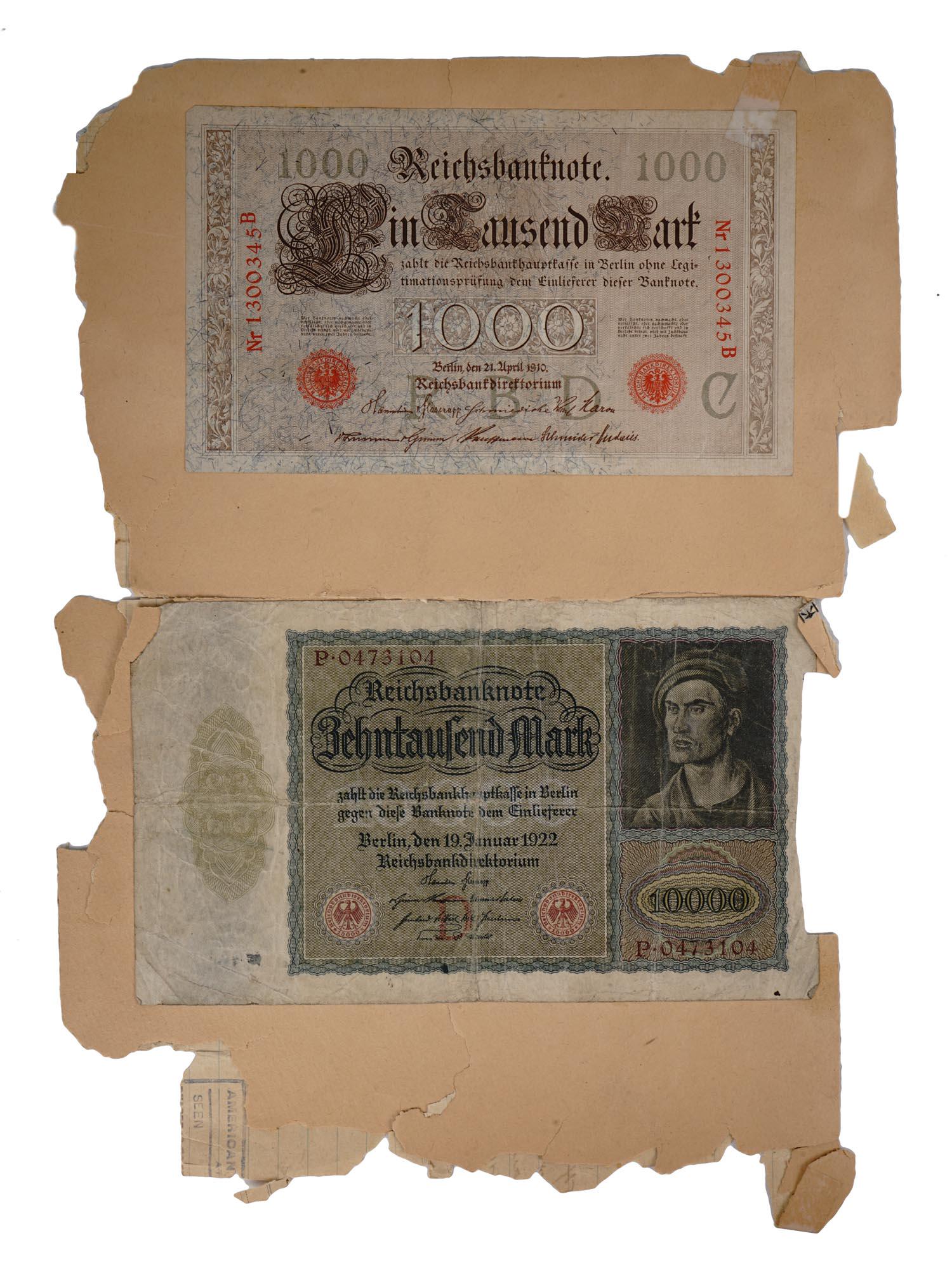 1920S GREEK TRAVEL PASSPORT AND GERMAN BANK NOTES (1 of 12)