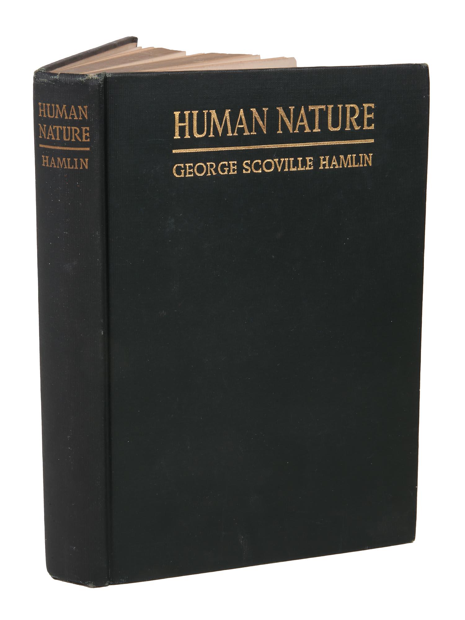 HUMAN NATURE HAND SIGNED BOOK BY GEORGE S HAMLIN (1 of 7)