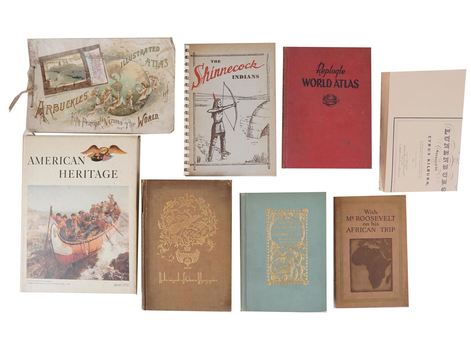 ANTIQUE WORLD MAPS AND AMERICAN HISTORY BOOKS (1 of 5)