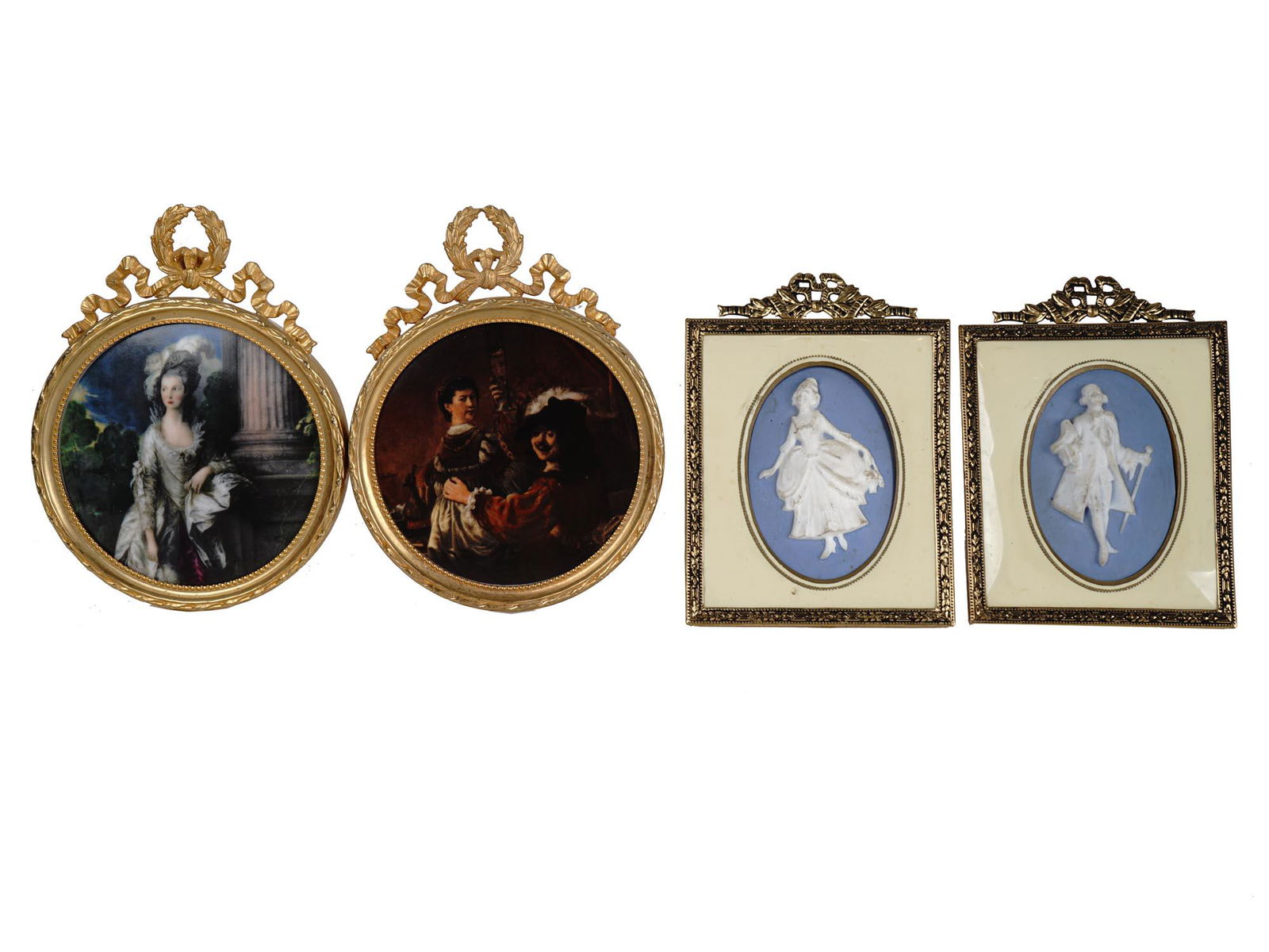 ANTIQUE PORCELAIN MINIATURES LIMOGE AND WEDGWOOD (1 of 9)