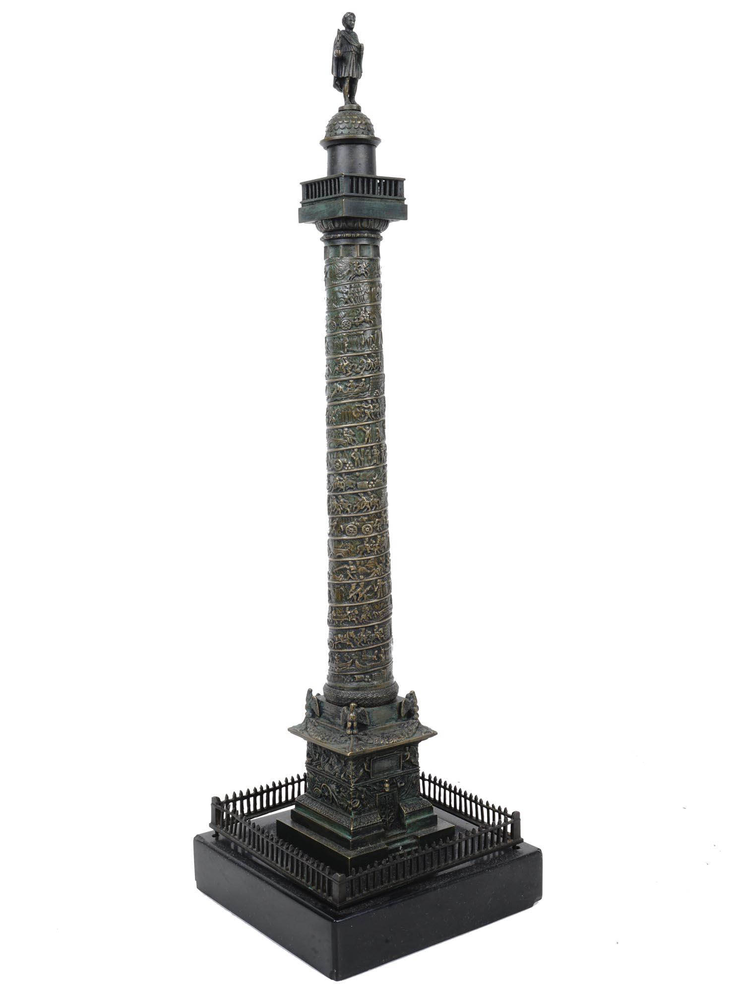 ANTIQUE 19TH CENT BRONZE MODEL OF TRAJAN'S COLUMN (1 of 12)