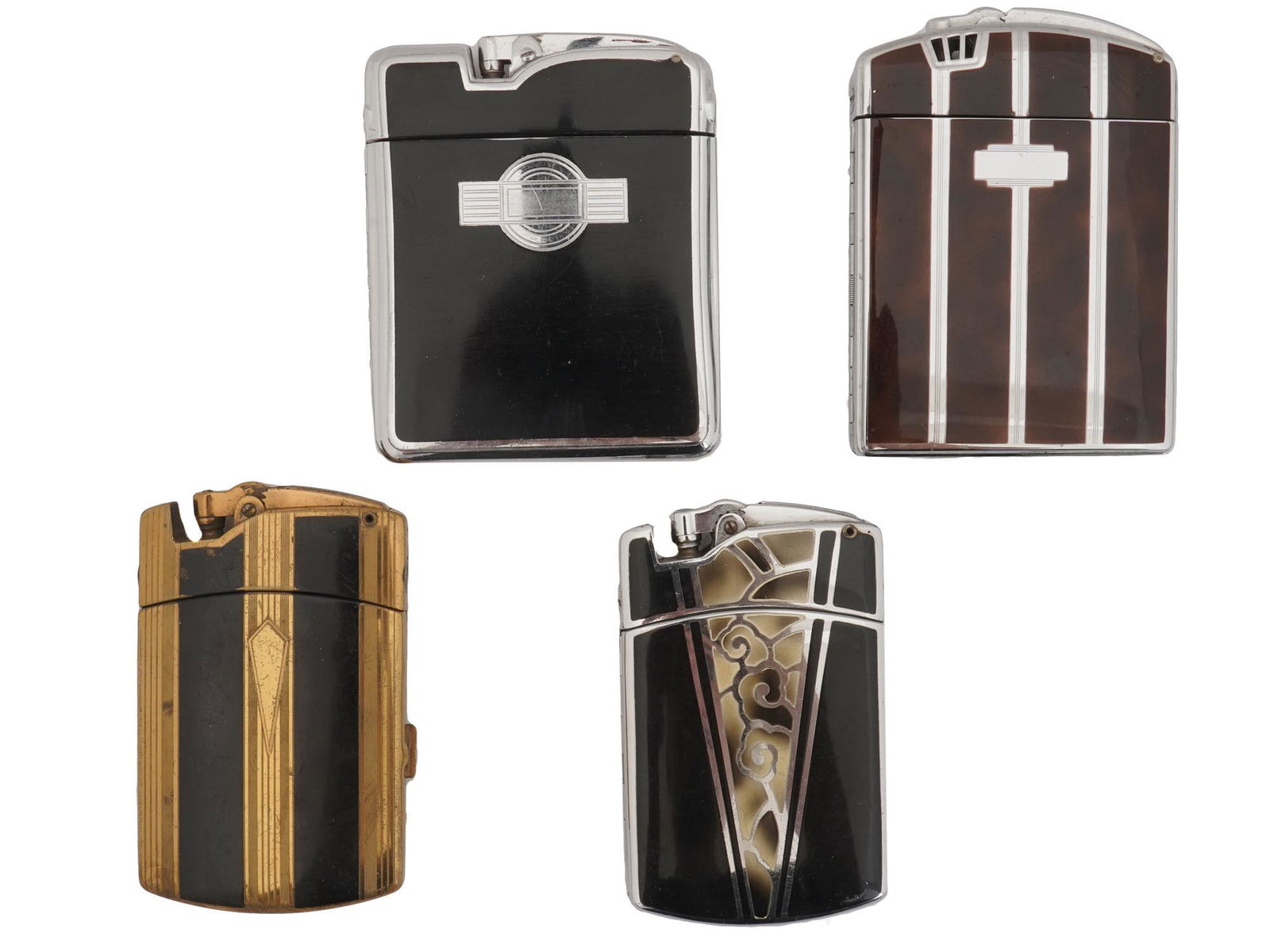 VINTAGE ART DECO LIGHTER CIGARETTE CASE RONSON (1 of 10)