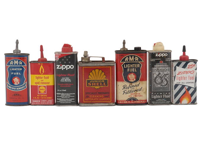 Rare Vintage American Fluid Lighter Canisters