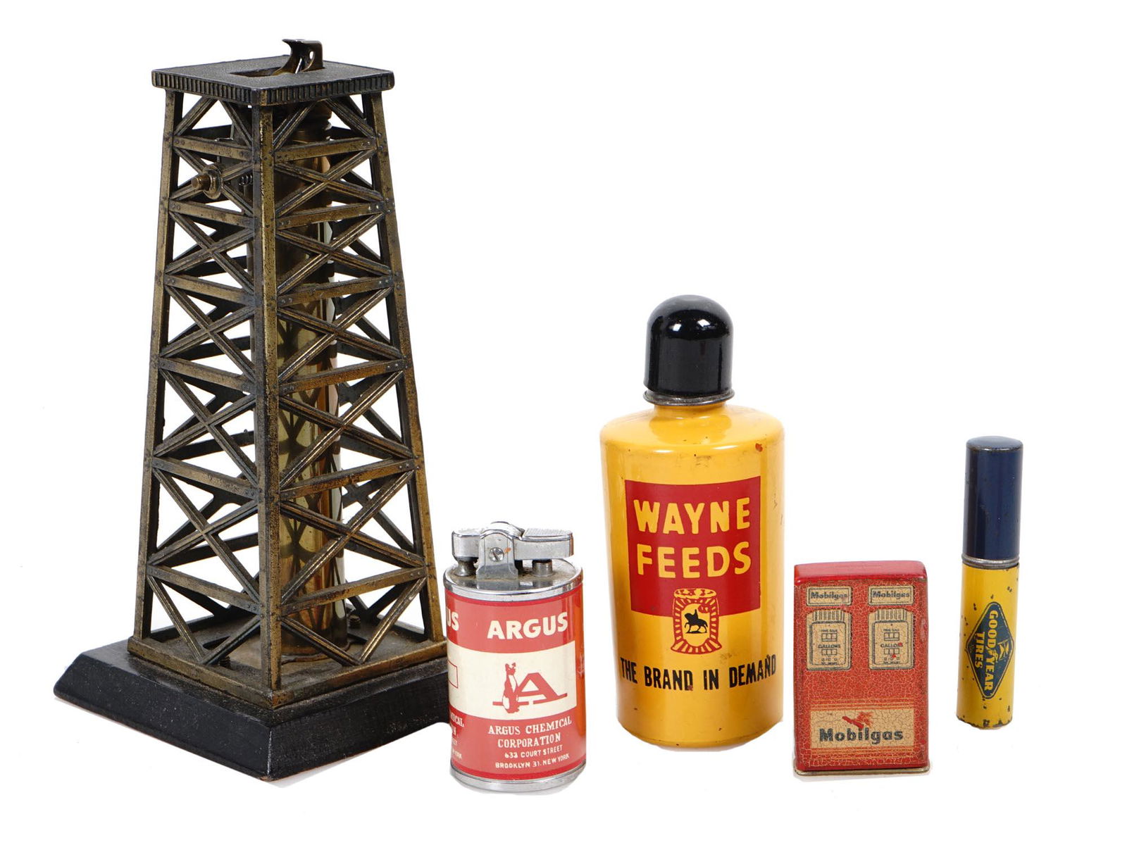 VINTAGE OIL EXTRACTION TOWER AND OTHER LIGHTERS (1 of 9)