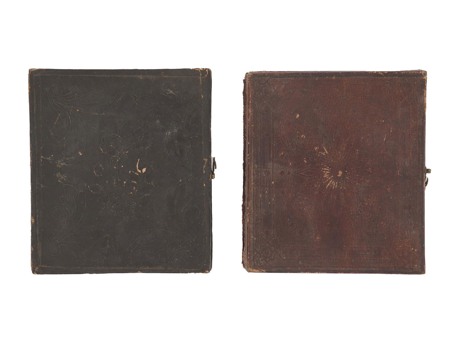 ANTIQUE 1860S TINTYPE PHOTO PORTRAITS IN CASES (1 of 5)