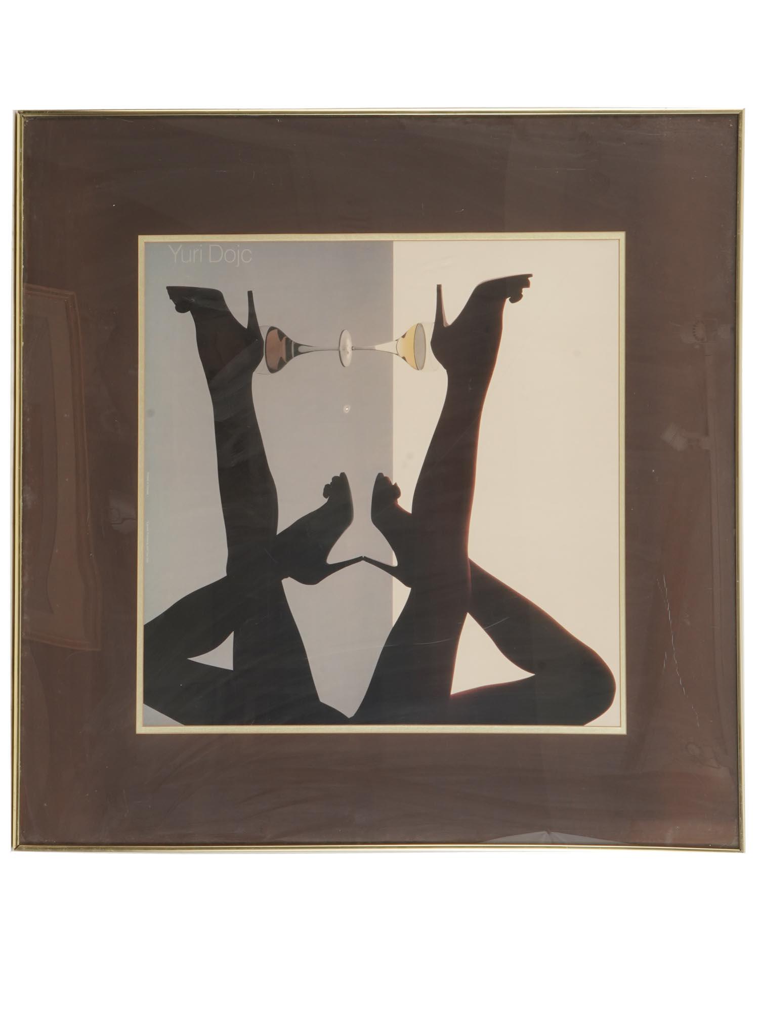 FRAMED FASHION COLOR PRINT HEELS SIGNED YURI DOJC (1 of 7)