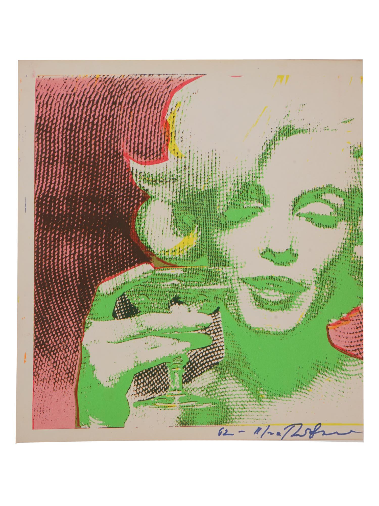 MARILYN MONROE 1962 SERIGRAPH PRINT BY BERT STERN: Bert Stern, American, 1929 to 2013, serigraph portraits of Marilyn Monroe in the pop art style from the Last Sitting series. The photo shoot was commissioned by Vogue magazine in late June 1962, takin