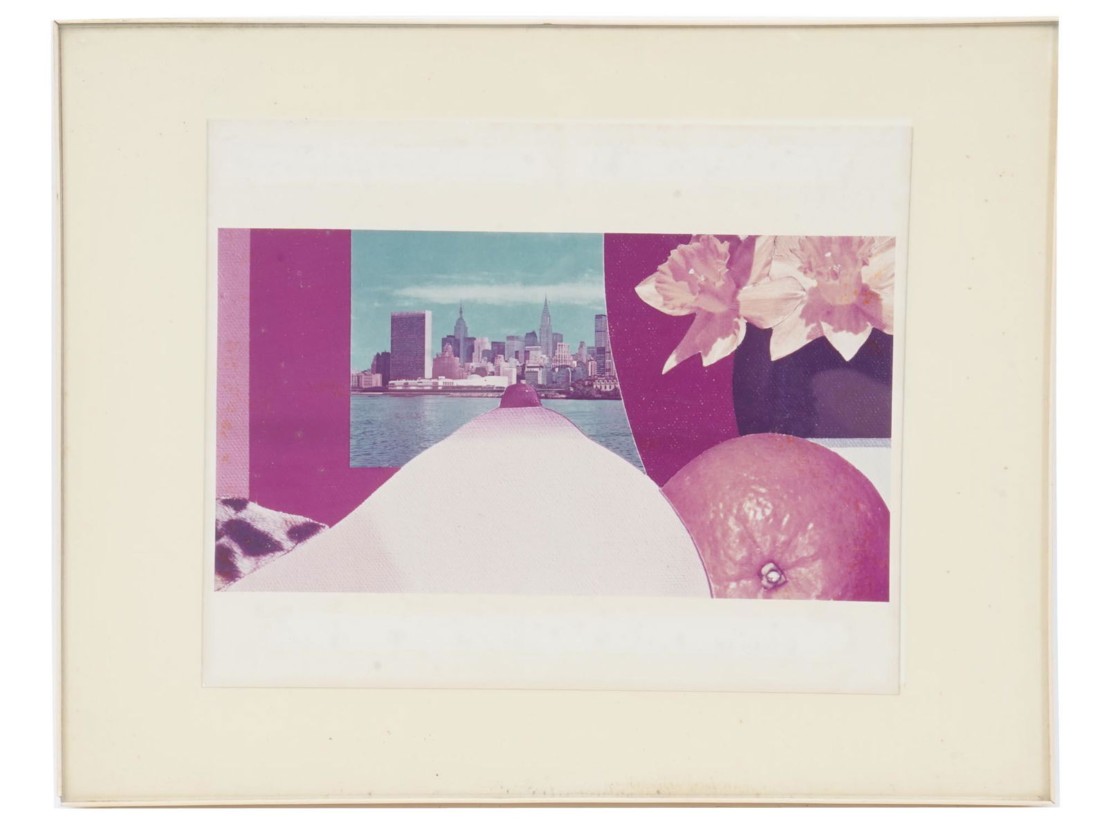 AMERICAN COLLAGE LITHOGRAPH BY TOM WESSELMANN: Tom Wesselmann, American, 1931 to 2004, color lithograph on paper, Bedroom Collage, after the original mixed media liquitex and collage on canvas mounted on Korpine, 1974. Circa: late 20th century. Th