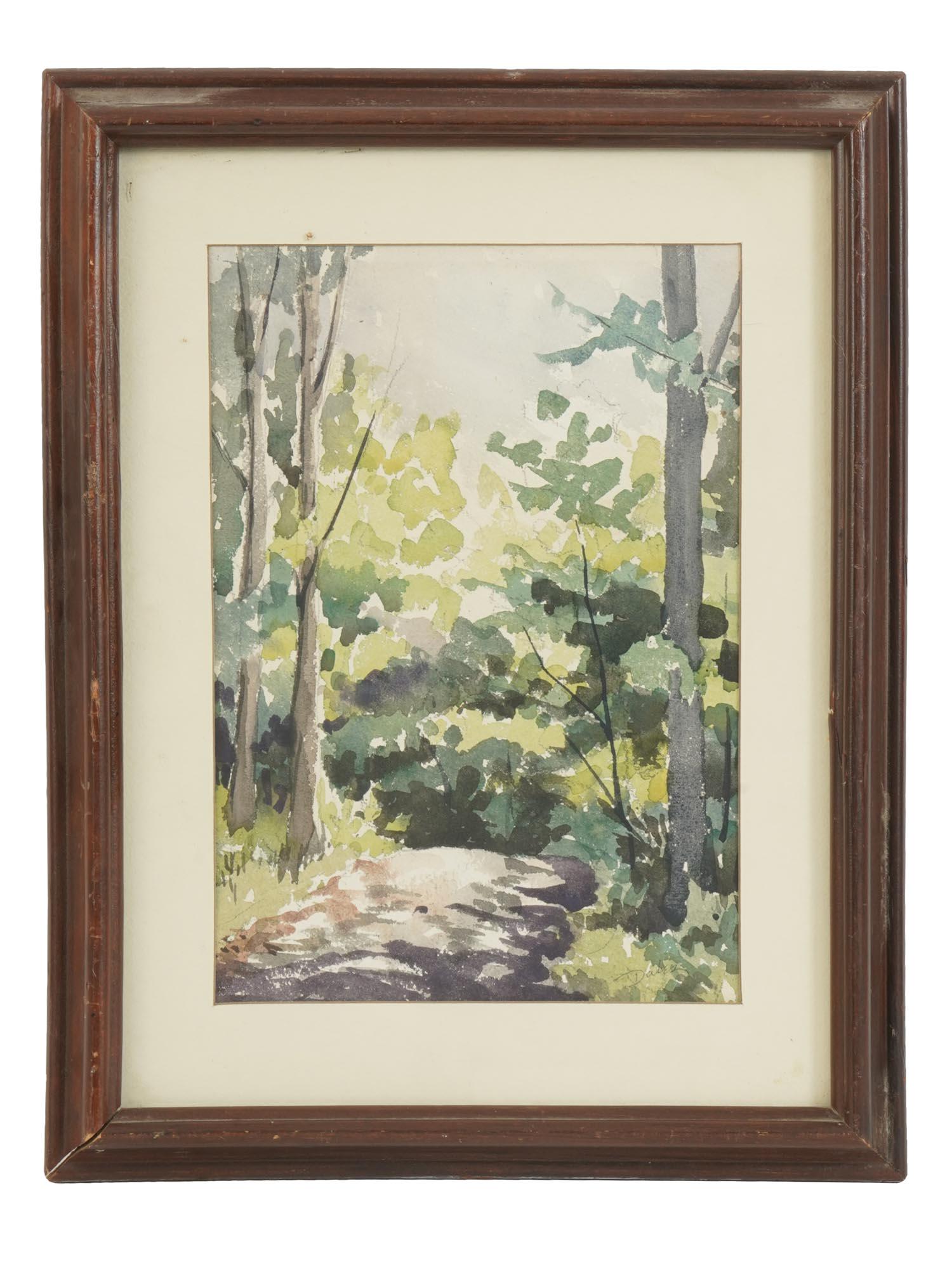 FOREST WATERCOLOR PAINTING BY DAVID MILLER DALES (1 of 7)