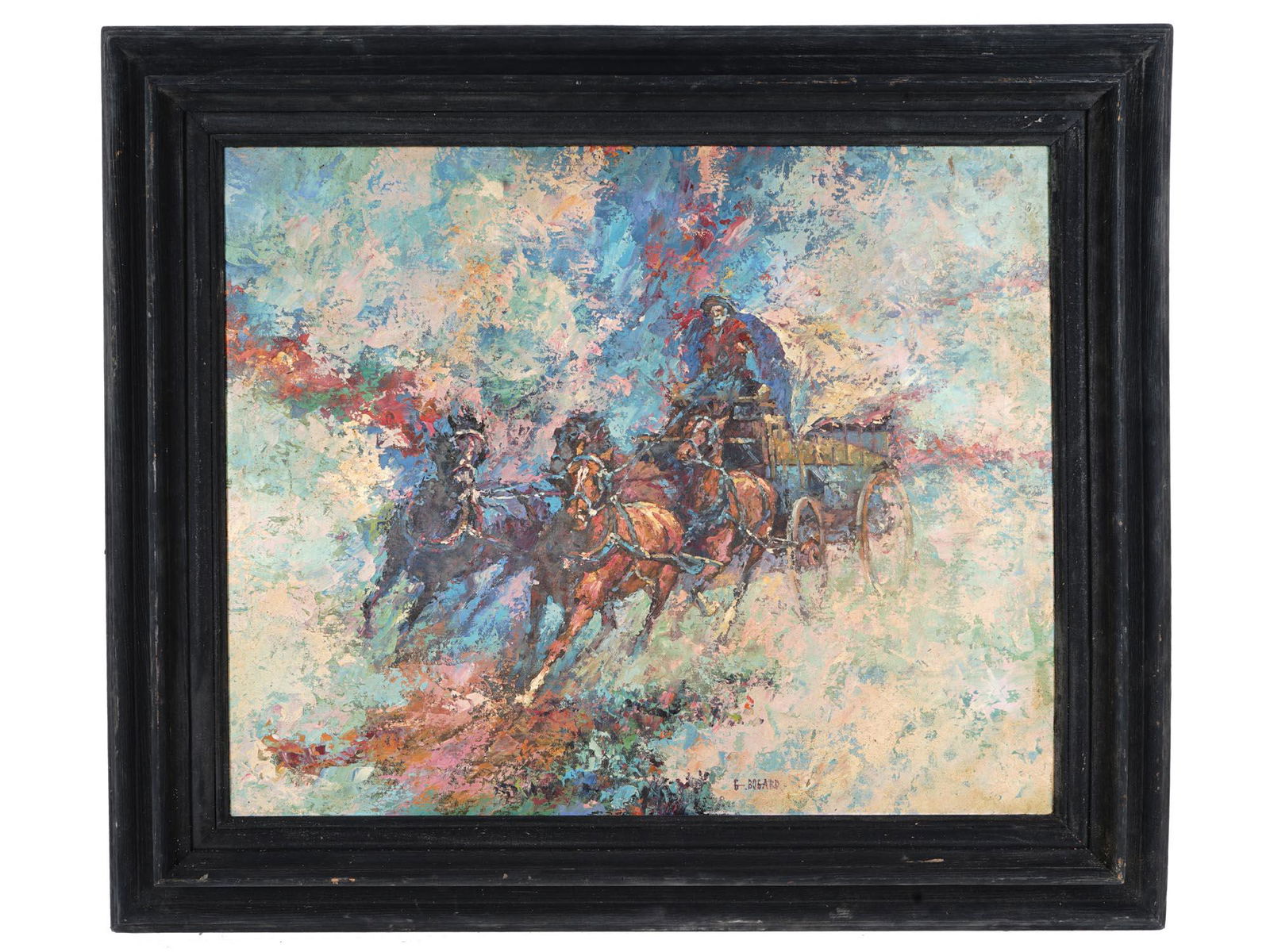 AMERICAN HORSES OIL PAINTING BY GERALD BOGARD (1 of 9)