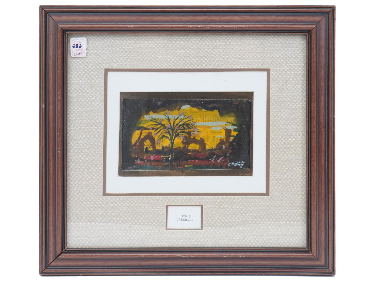 RUSSIAN MIXED MEDIA PAINTING BY BORIS VASSILOFF (1 of 8)