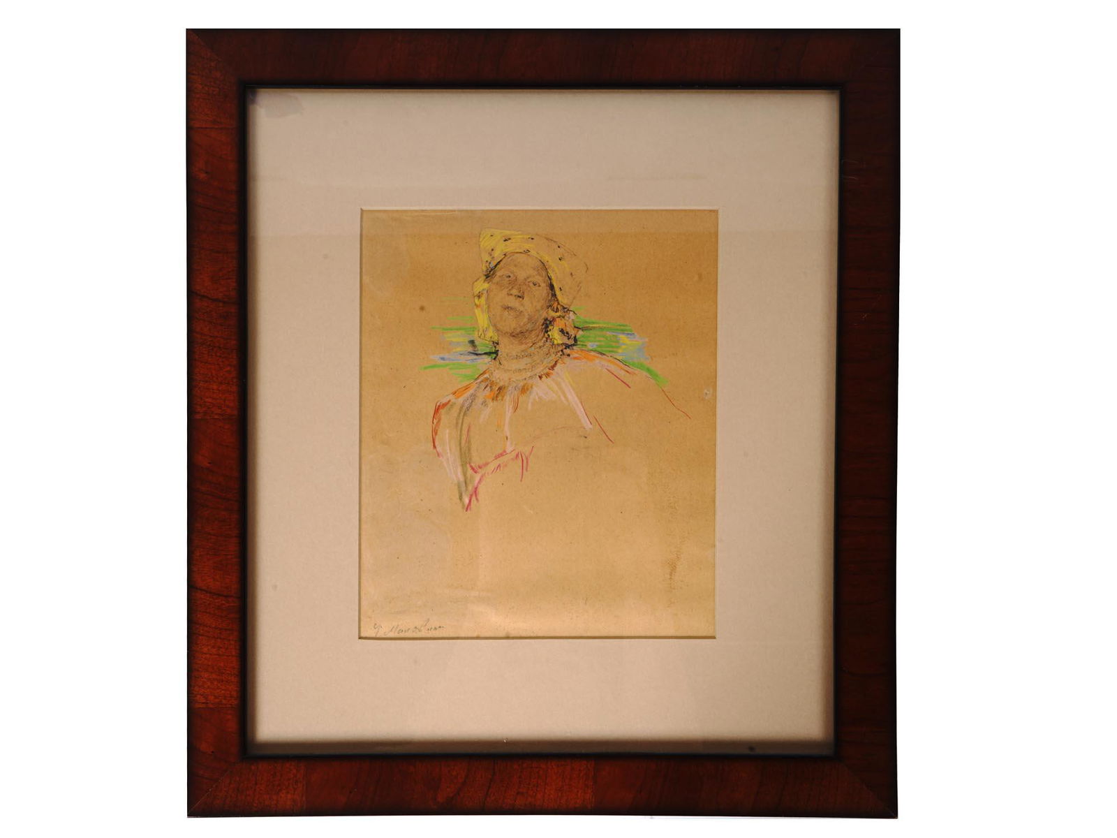 RUSSIAN WOMAN PORTRAIT DRAWING BY FILIPP MALYAVIN (1 of 5)