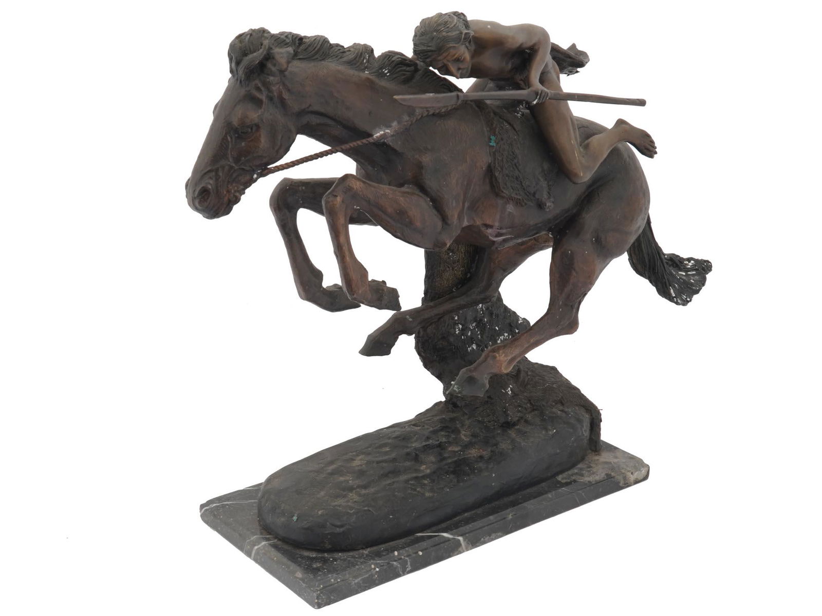 CHEYENNE BRONZE FIGURE AFTER FREDERIC REMINGTON (1 of 6)