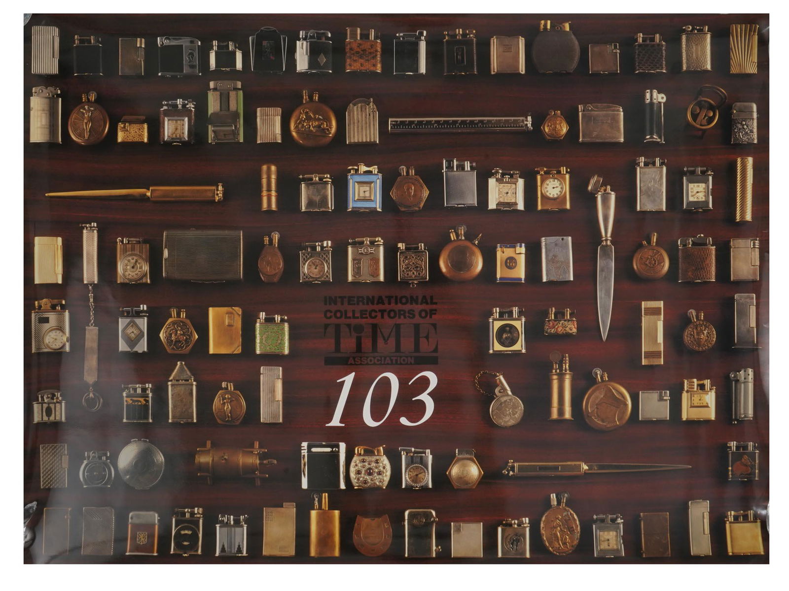 VINTAGE 1990 LIGHTERS COLLECTOR TOBACCIANA POSTER (1 of 6)