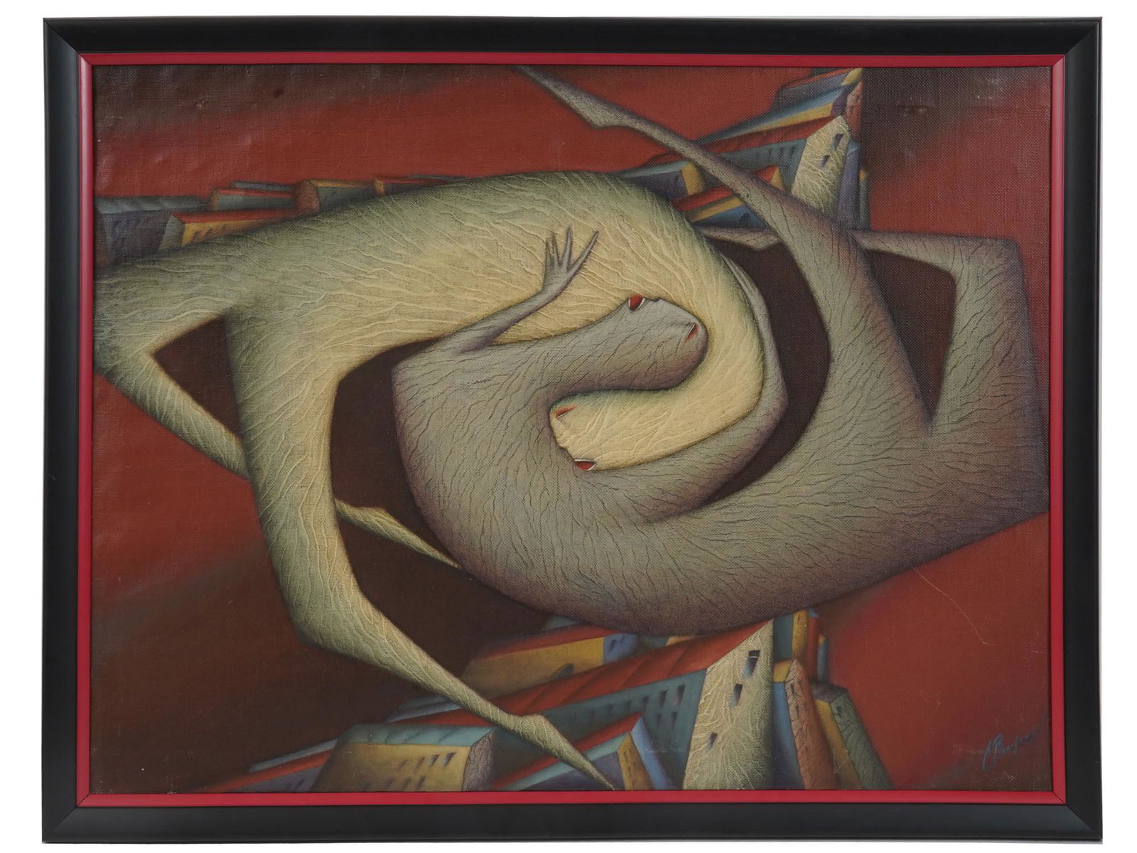 RUSSIAN ABSTRACT OIL PAINTING BY SERGEI VLADIMIROV (1 of 7)