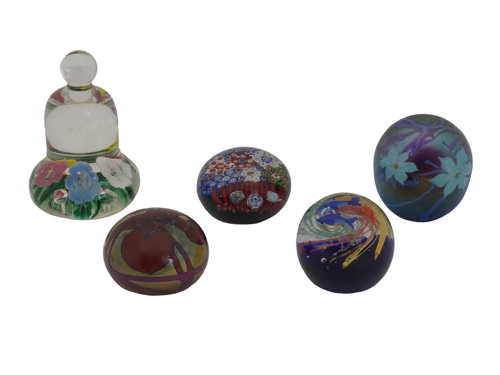MID CENTURY MURANO ART GLASS PAPERWEIGHTS SIGNED (1 of 12)