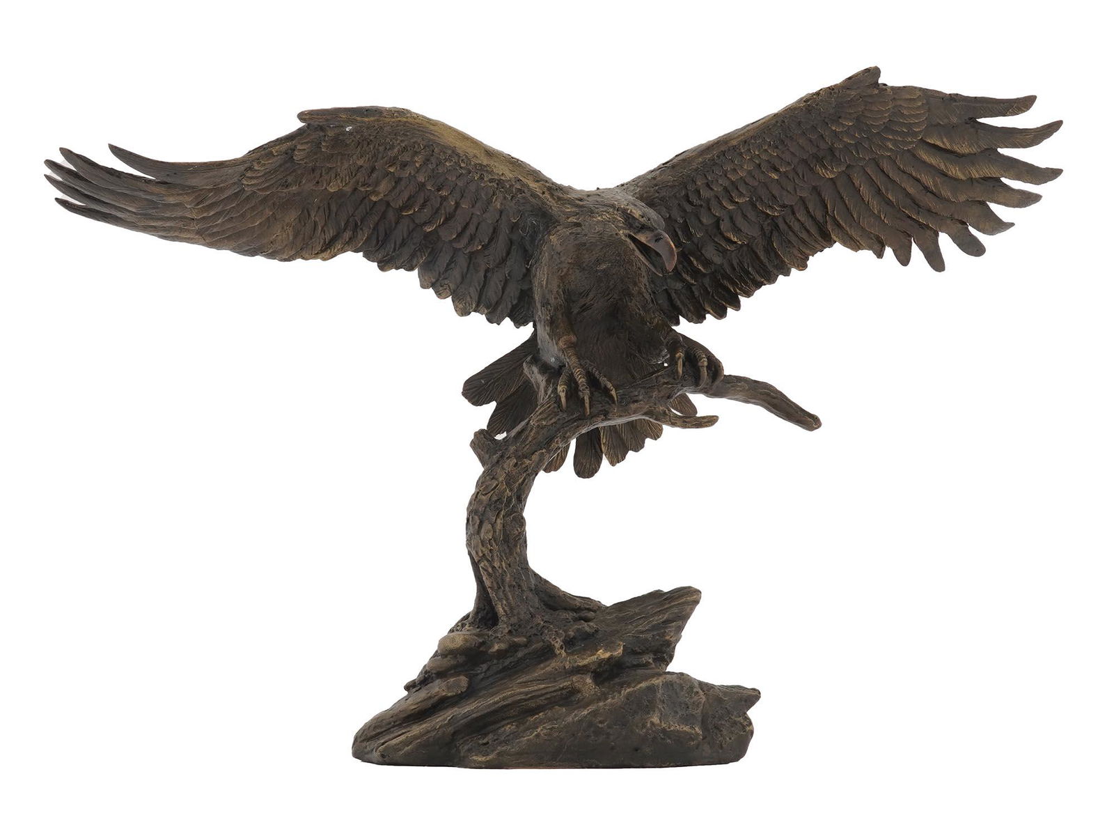 SOLID BRONZE EAGLE STATUE BY RONALD RUYCKEVELT (1 of 9)