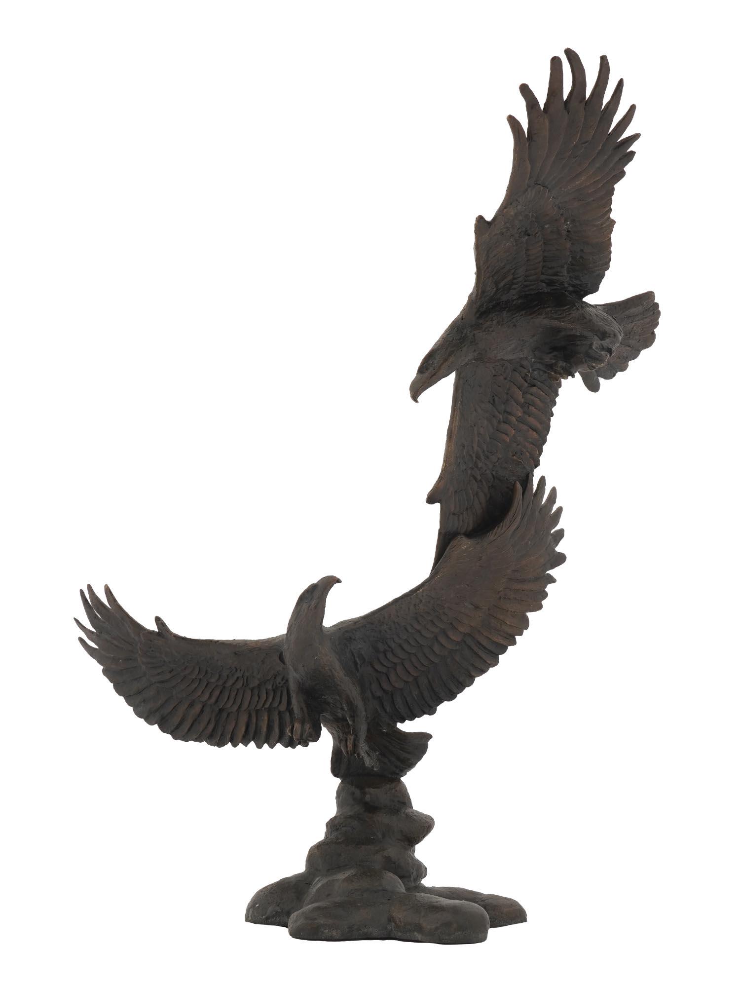 SOLID BRONZE EAGLE STATUE BY RONALD RUYCKEVELT (1 of 8)