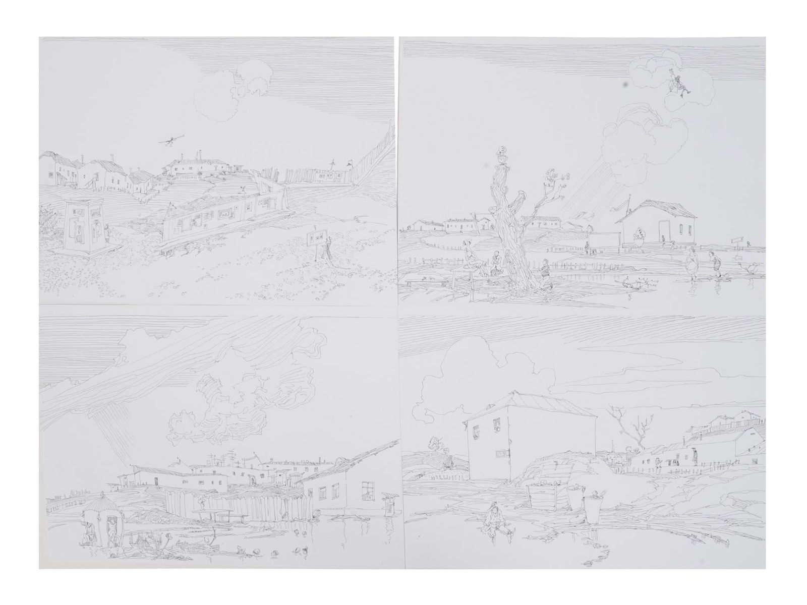 FOUR ILLUSTRATION PRINTS BY BORIS SVESHNIKOV (1 of 9)