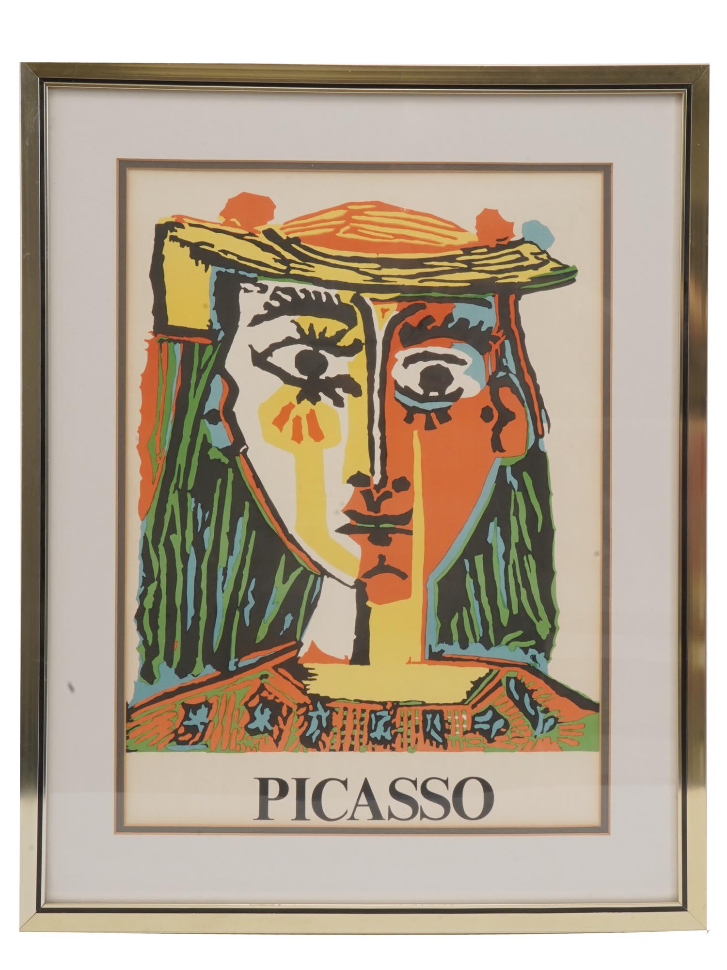 LTD WOMAN HAT COLOR LITHOGRAPH BY PABLO PICASSO (1 of 5)