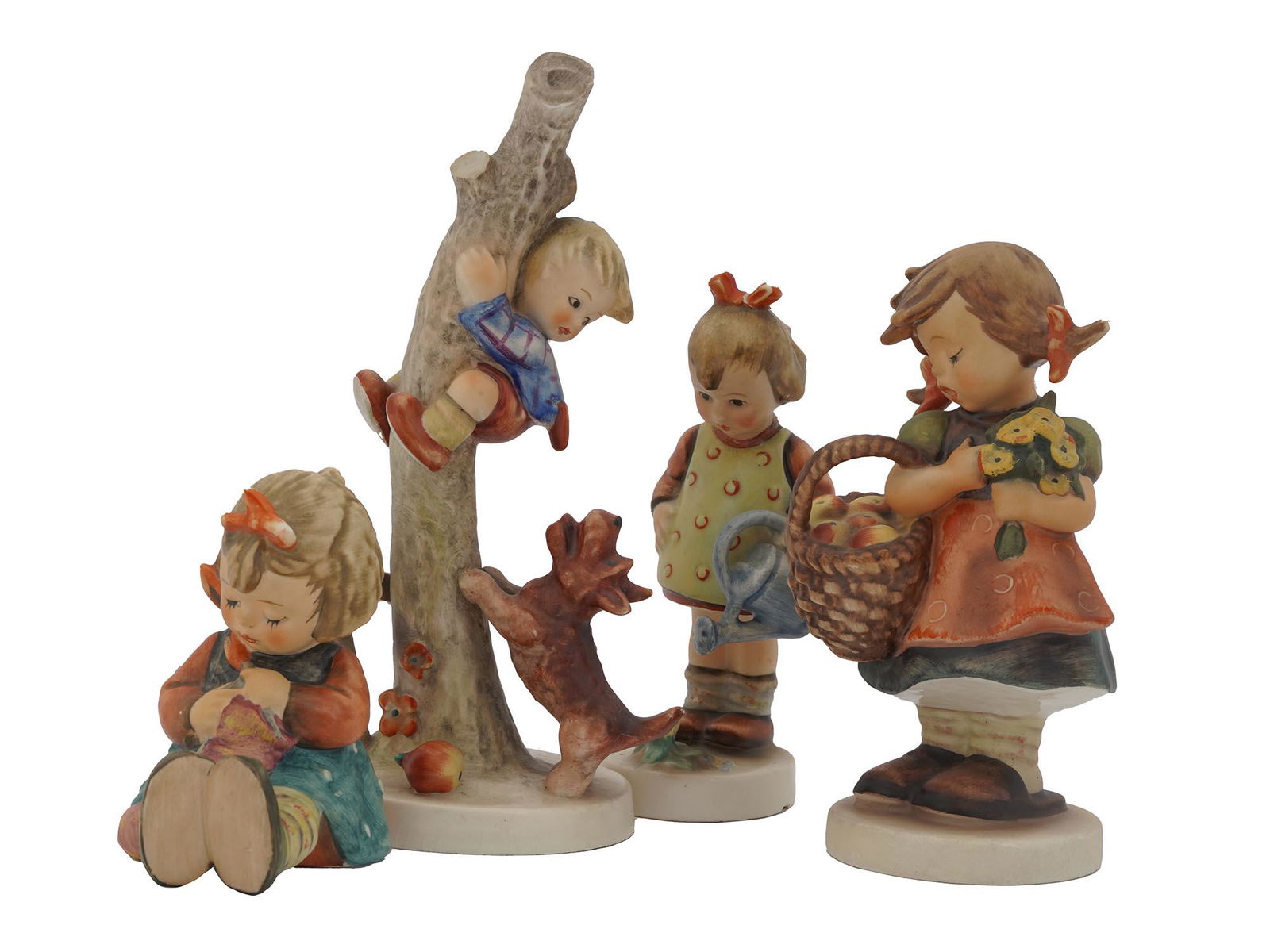 VINTAGE GOEBEL HUMMEL PORCELAIN FIGURINES, 4 PCS (1 of 7)