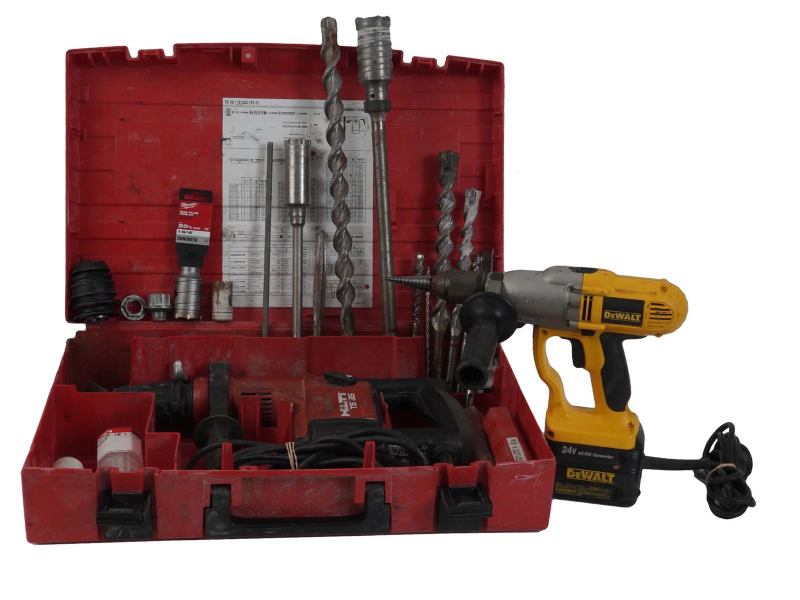 VINTAGE ELECTRIC WORKING TOOLS DEWALT HILTI IOB (1 of 12)