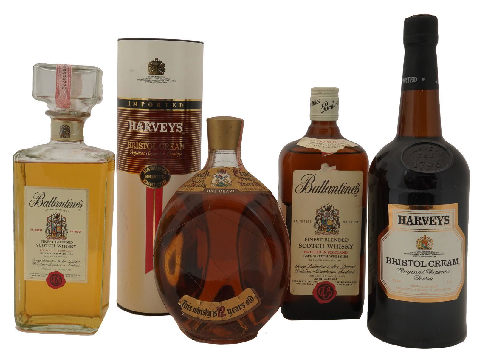 COLLECTIBLE WHISKY IN VINTAGE ALCOHOL BOTTLES (1 of 6)