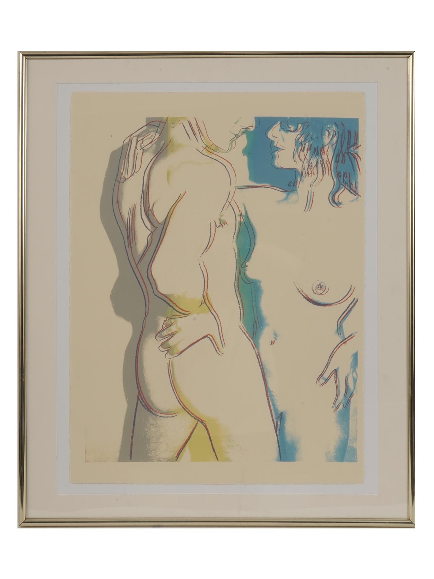LOVE UNIQUE SCREENPRINT BY ANDY WARHOL, 1983: Andy Warhol, Love (Unique) screenprint in colors on BFK Rives. Andy Warhol published this artwork in 1983 as part of his iconic Love series. This portfolio includes three screenprints that focus on lo