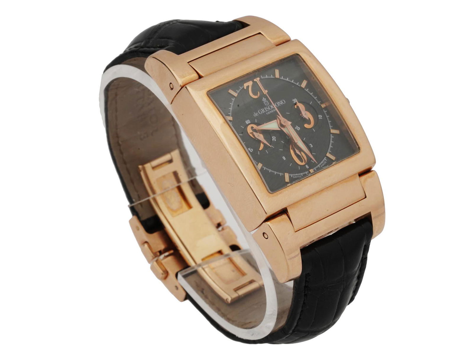 18K GOLD DE GRISOGONO CHRONOGRAPH MENS WATCH (1 of 10)