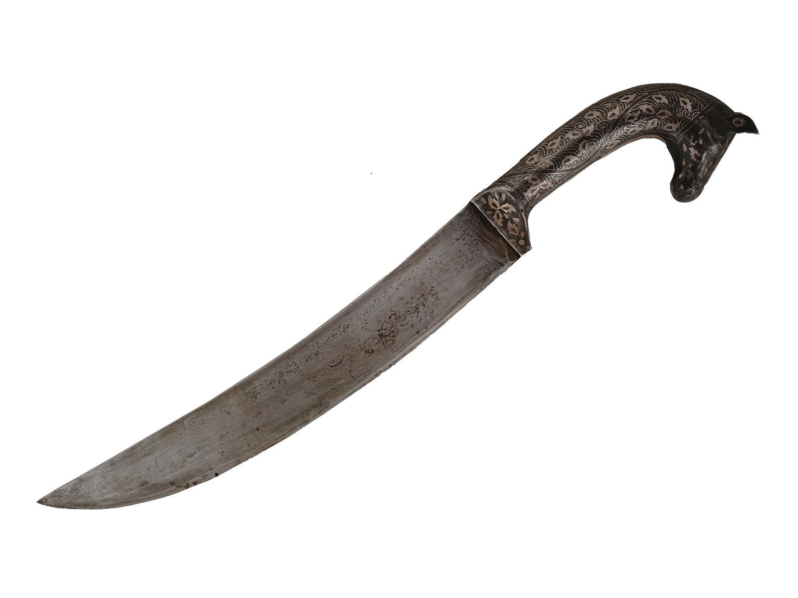 ANTIQUE PERSIAN OF SILVER INLAID NIELLO DAGGER (1 of 5)