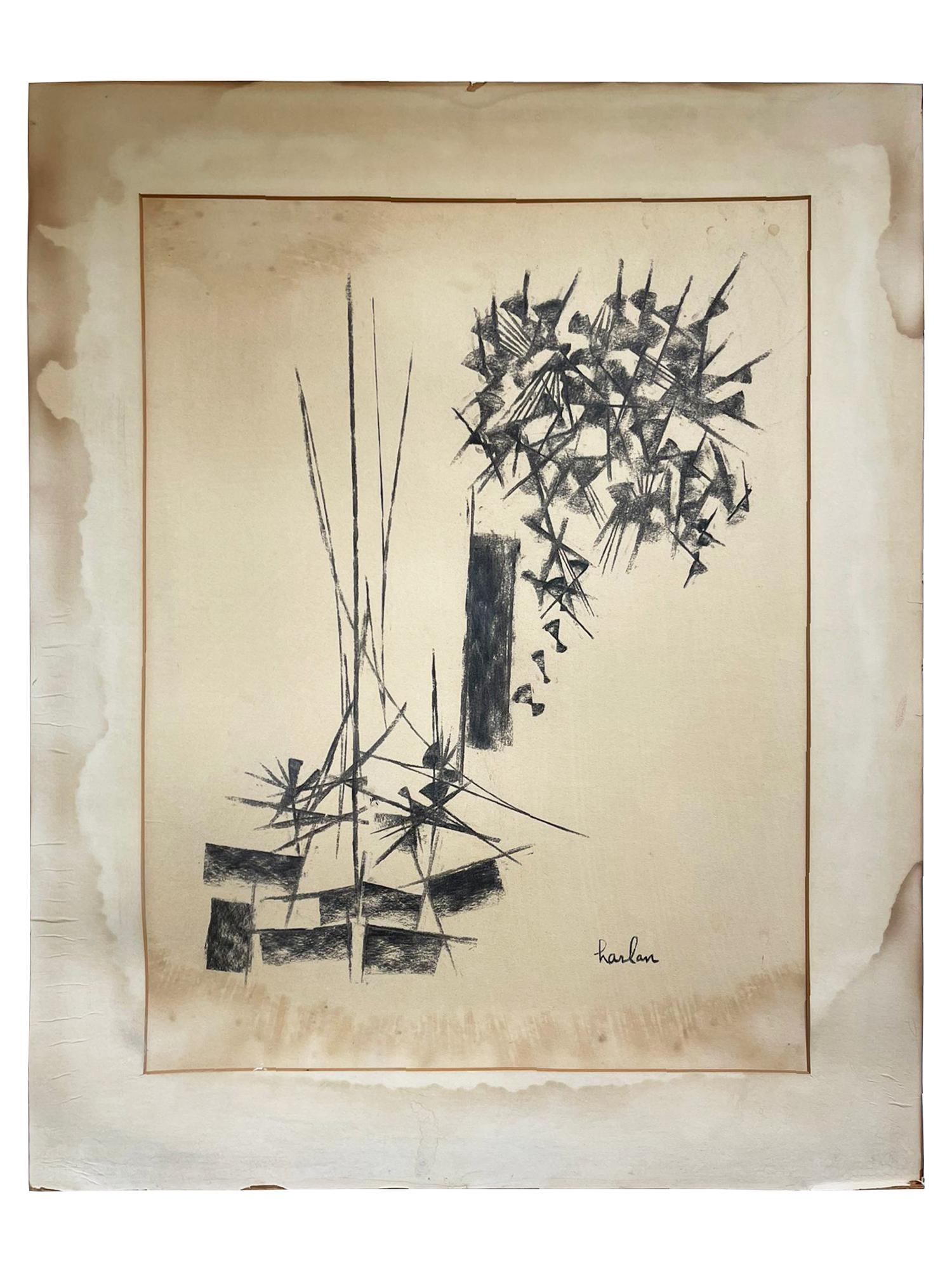 HARLAN JACKSON MID CENTURY ABSTRACT PAINTING (1 of 4)