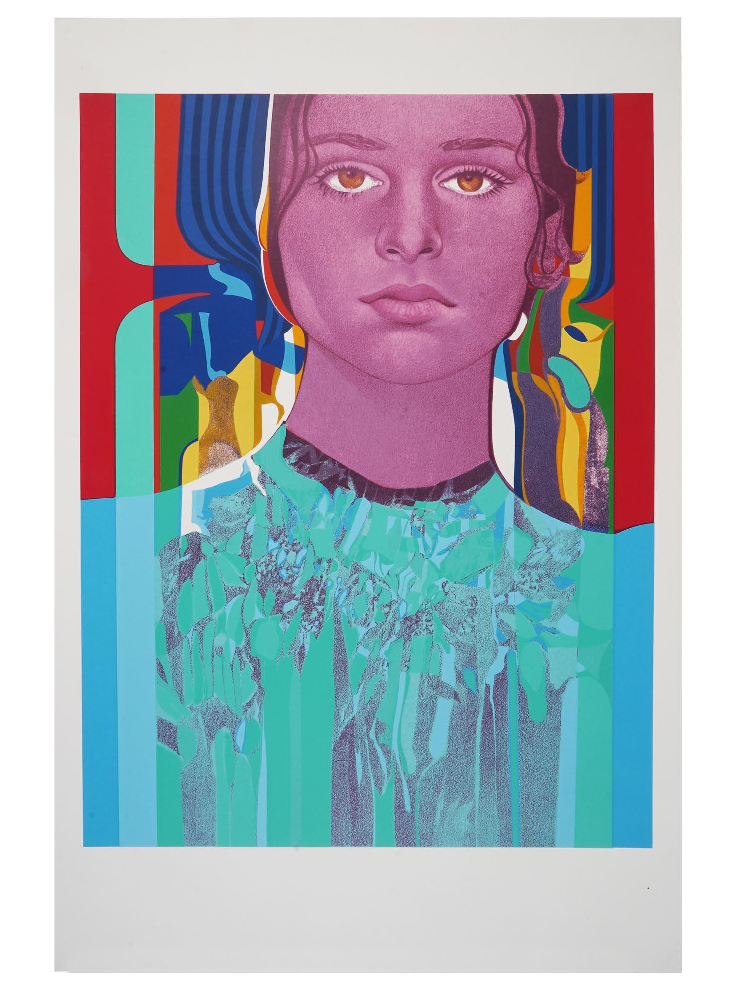 MODERN AMERICAN SERIGRAPH PORTRAIT BY LUIS CUEVAS (1 of 3)