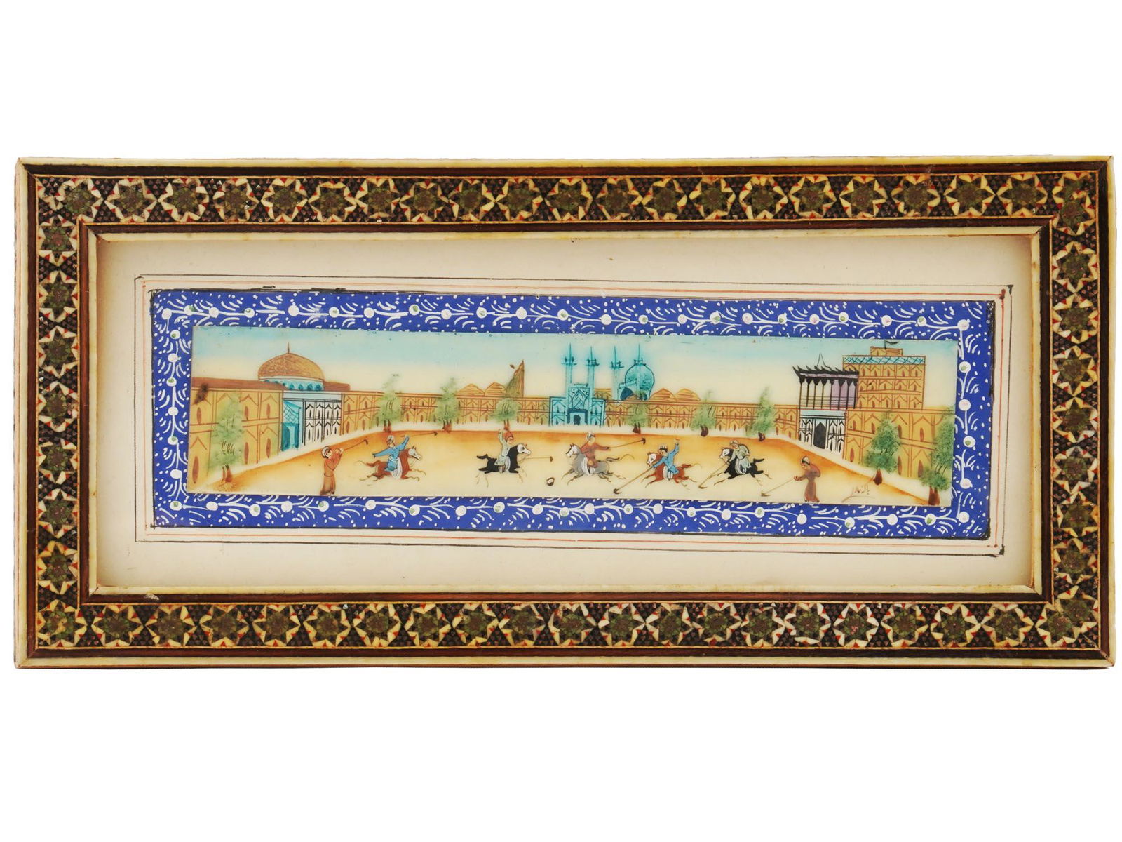 MUGHAL PERSIAN MINIATURE PAINTING NATURAL PANEL (1 of 3)