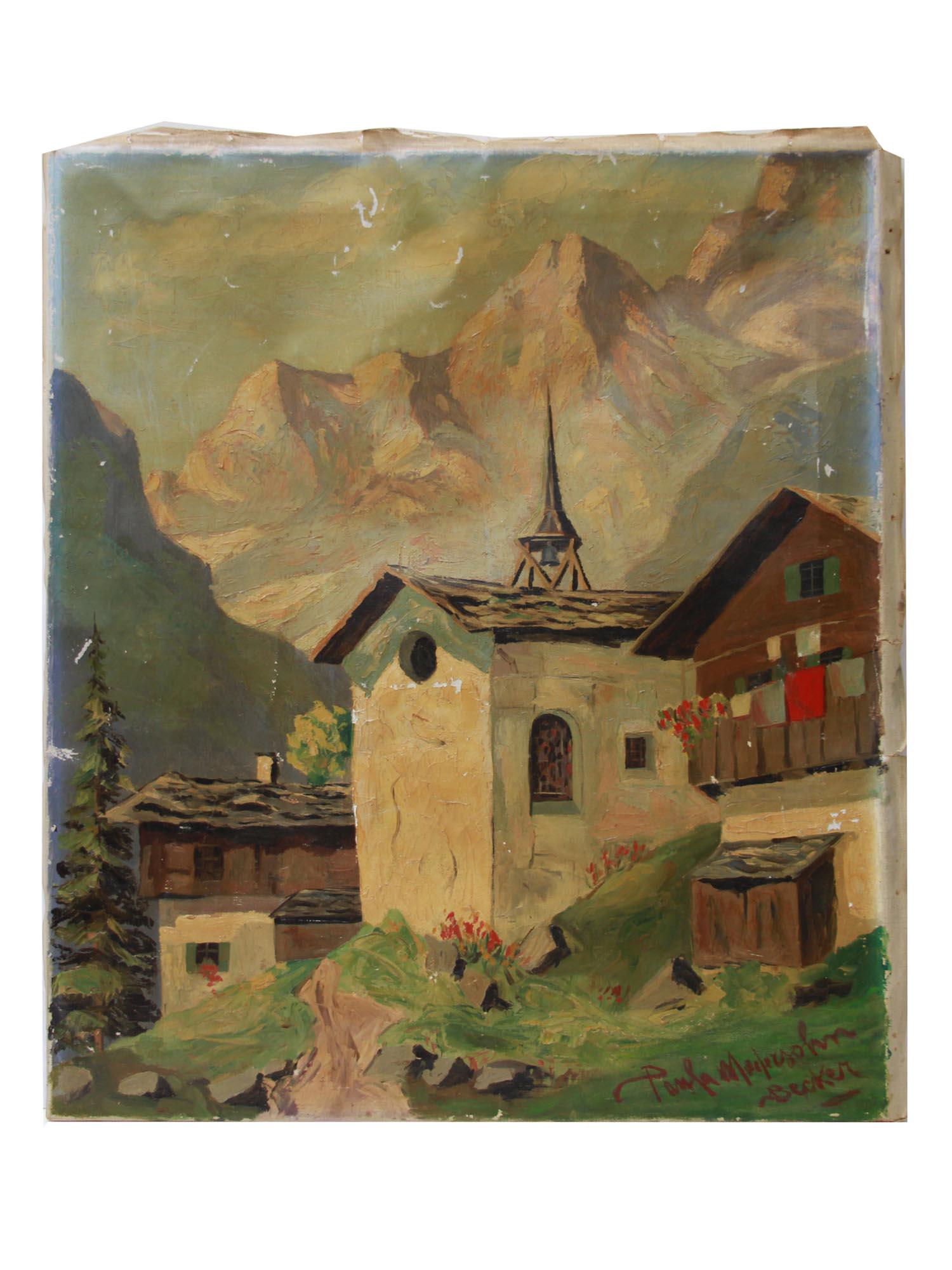 A GERMAN OIL PAINTING BY PAULA MODERSOHN BECKER (1 of 6)