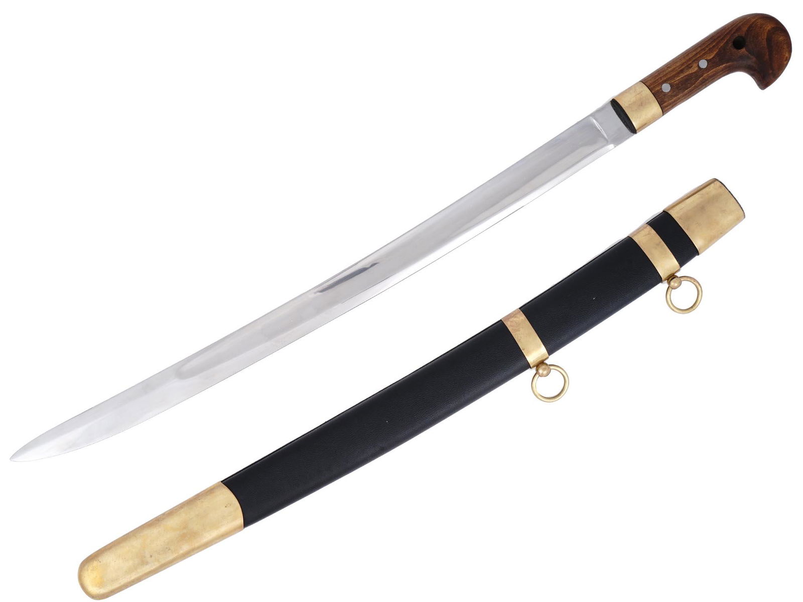 RUSSIAN KIDS SHASHKA SWORD W. LEATHER SCABBARD (1 of 3)