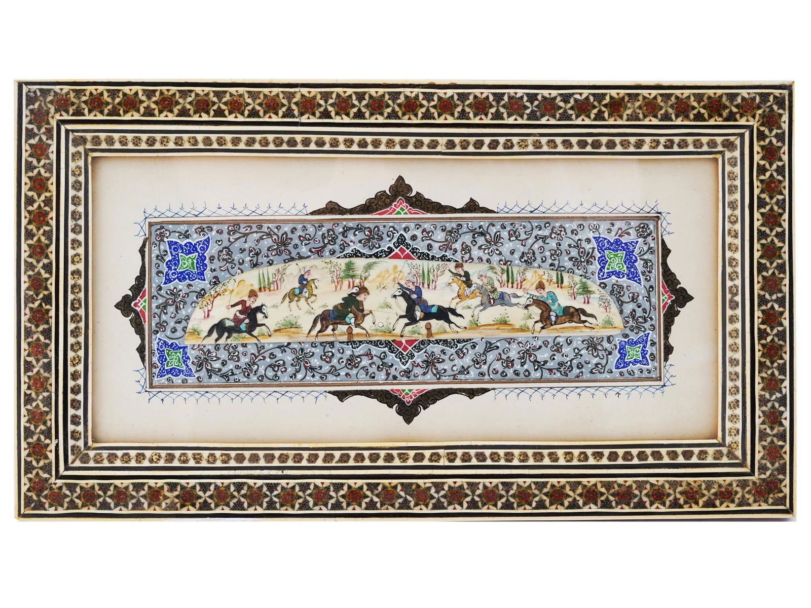 MUGHAL PERSIAN MINIATURE PAINTING NATURAL PANEL (1 of 3)