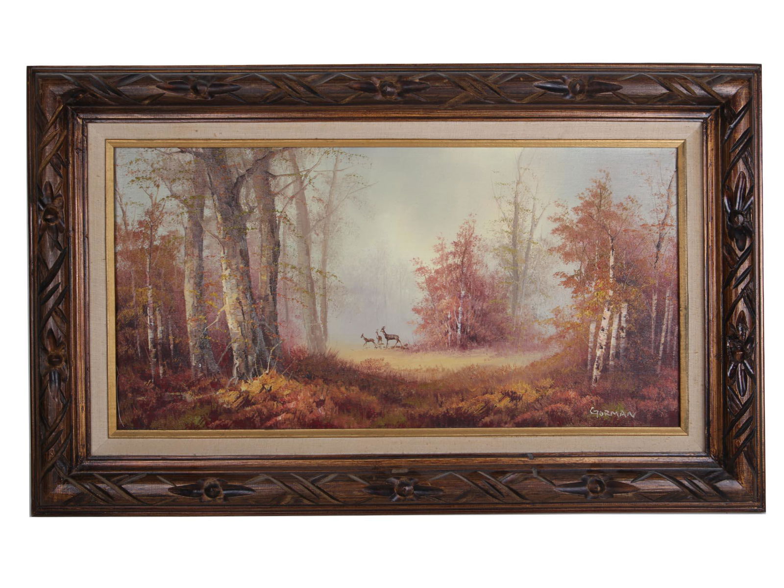 OIL PAINTING PASTORAL LANDSCAPE SIGNED BY GORMAN (1 of 5)