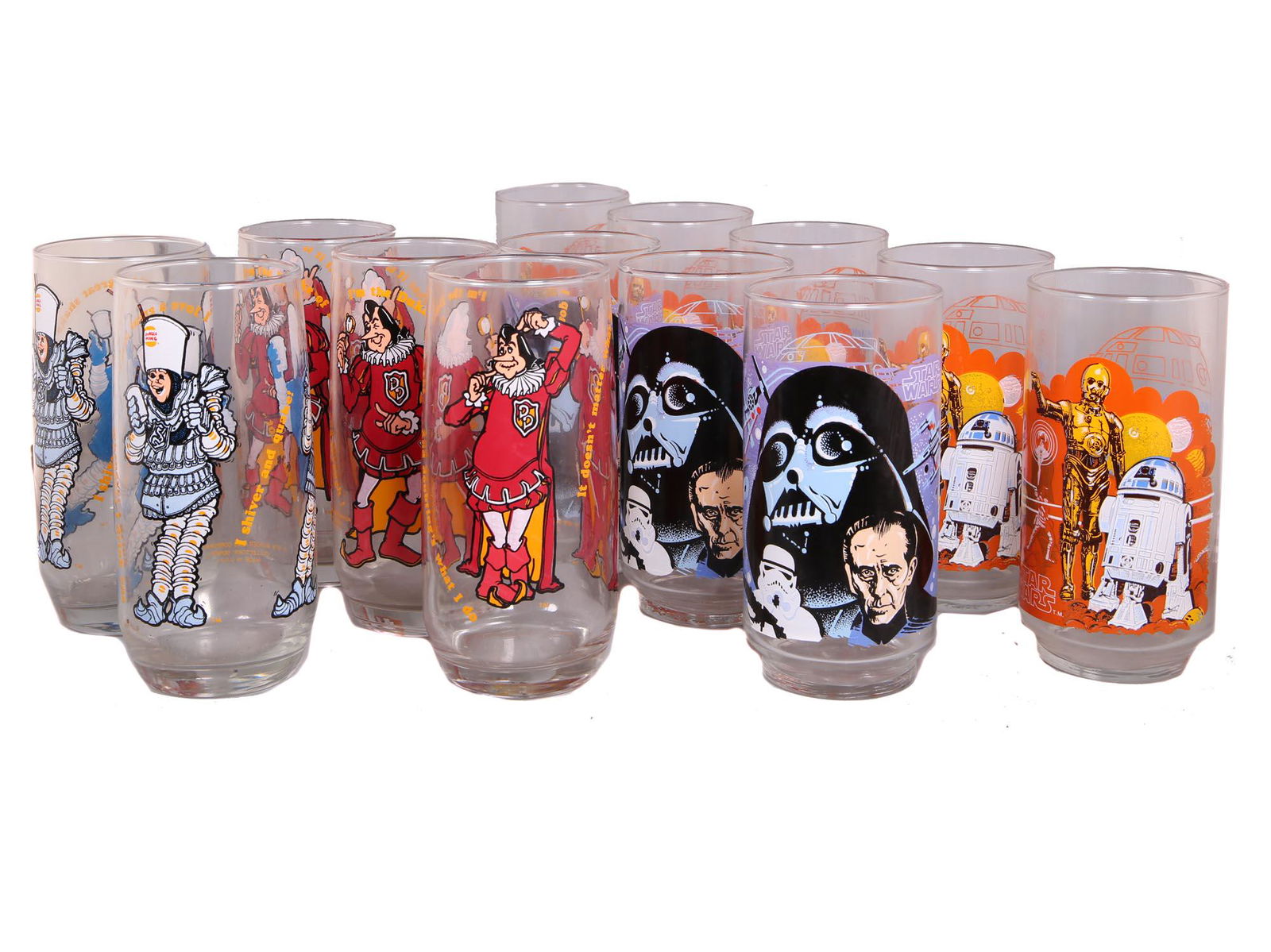 STAR WARS AND DUKE OF DOUBT GLASS SETS VINTAGE (1 of 8)