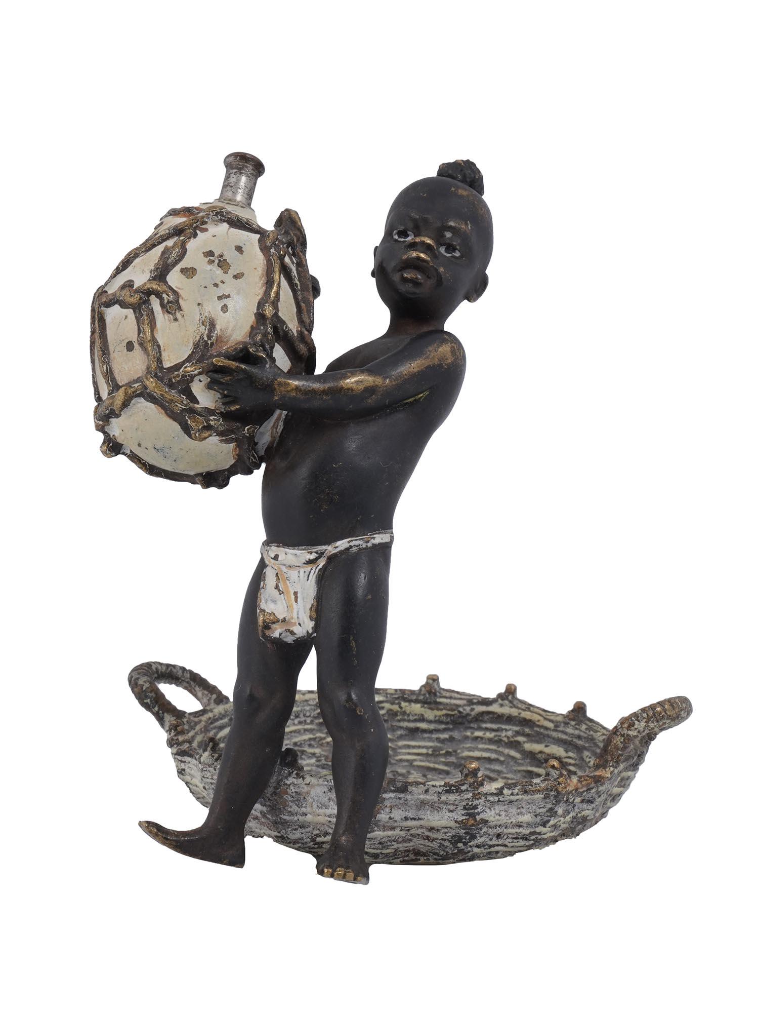 ANTIQUE AUSTRIAN BERGMANN STYLE BRONZE BOY FIGURE (1 of 5)