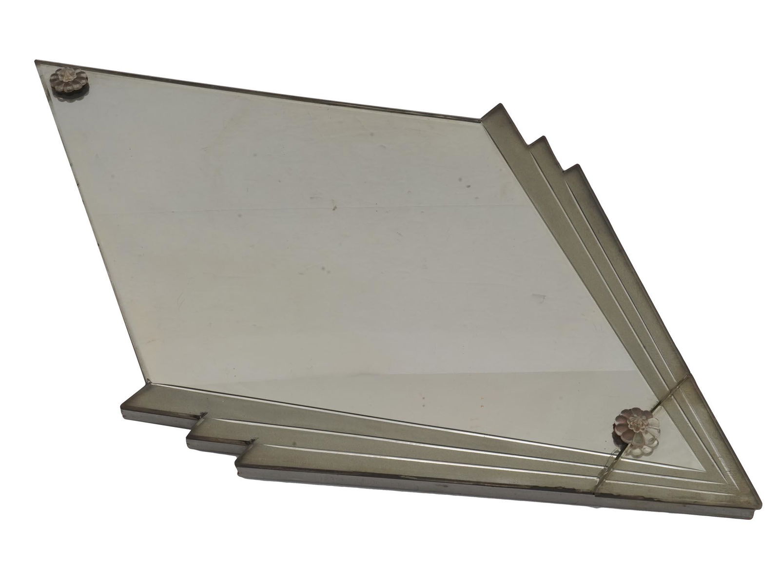 ANTIQUE ART DECO GEOMETRICAL DESIGN DECOR MIRROR (1 of 5)