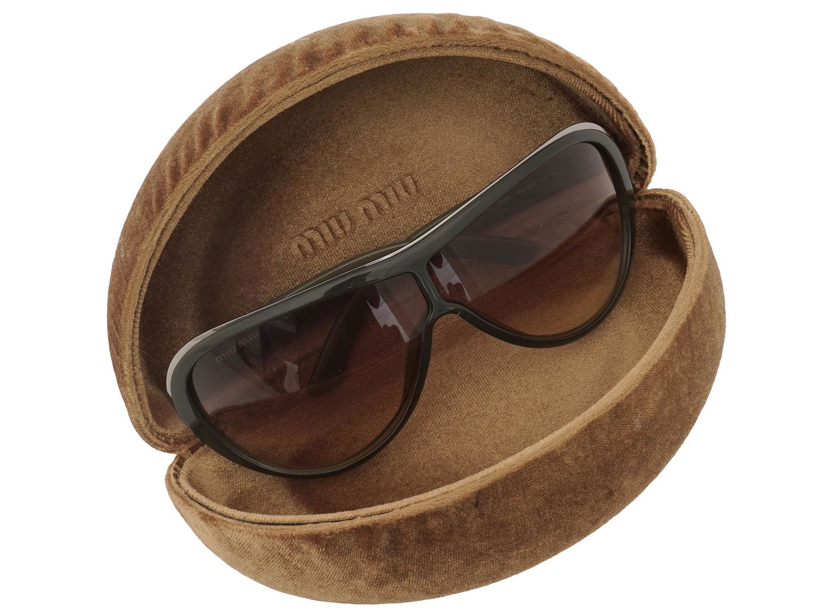 MIU MIU MASK FORM SUN GLASSES IN ORIGINAL CASE (1 of 5)