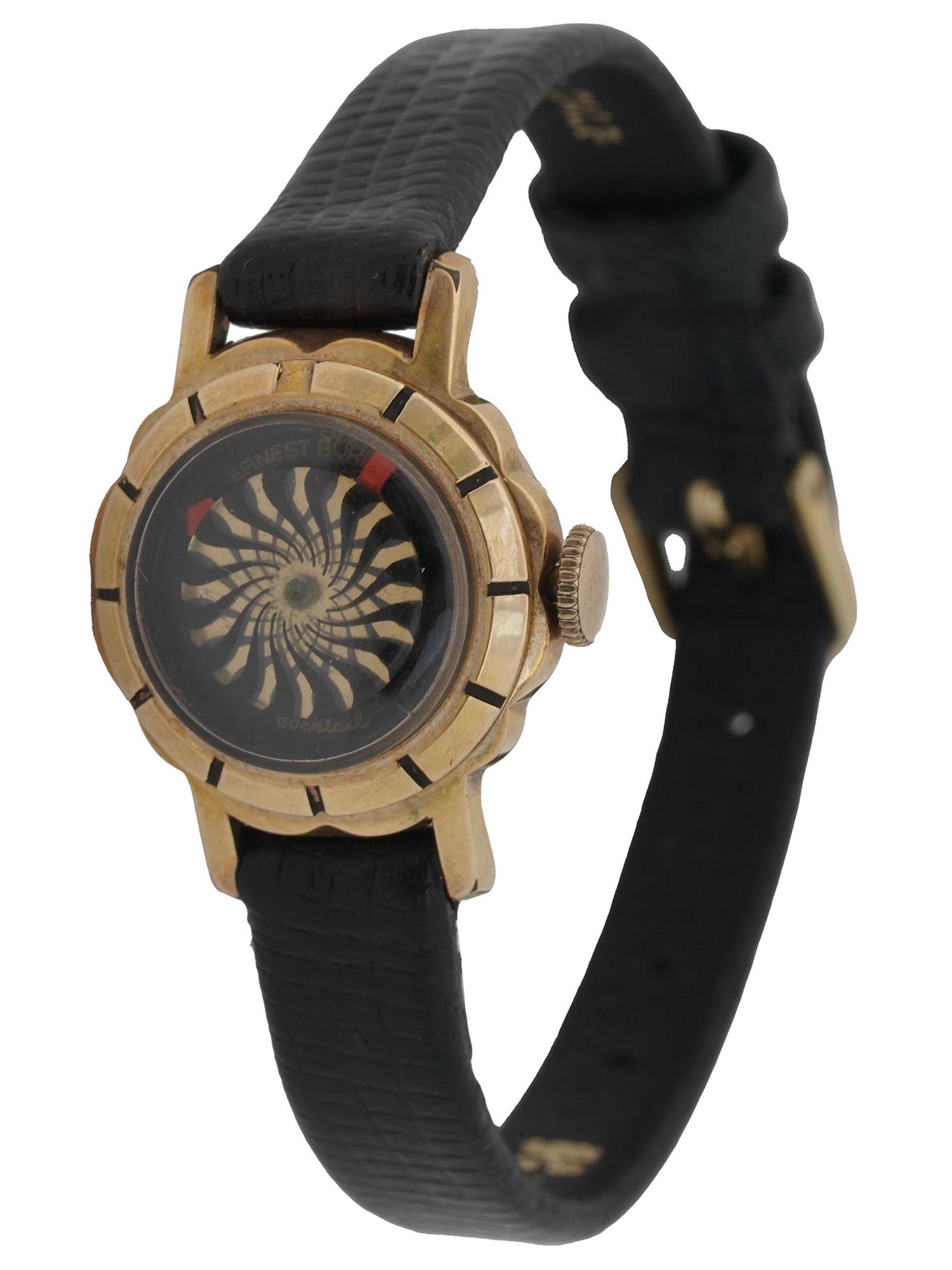 GOLDEN PLATED ERNEST BOREL LADIES WRIST WATCH (1 of 3)