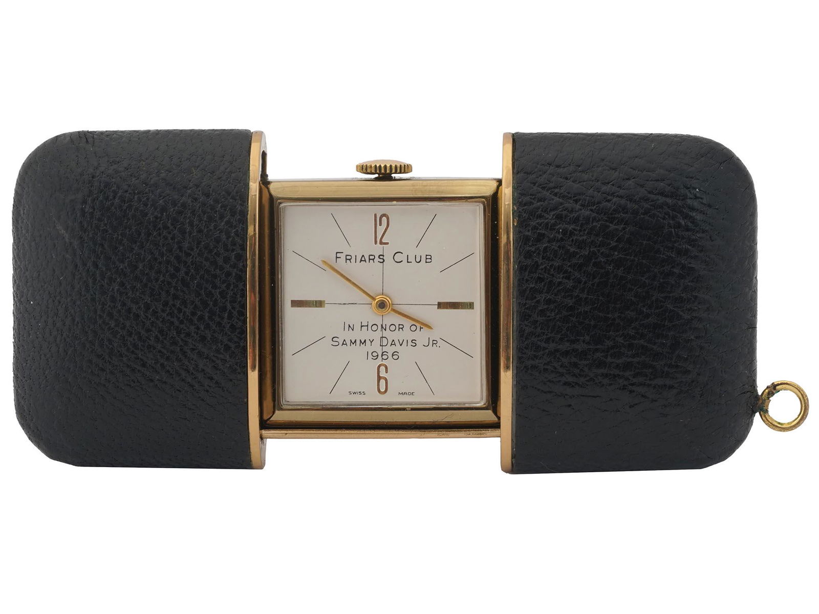 SAMMYS FRIARS CLUB WATCH IN SLIDING LEATHER CASE (1 of 4)