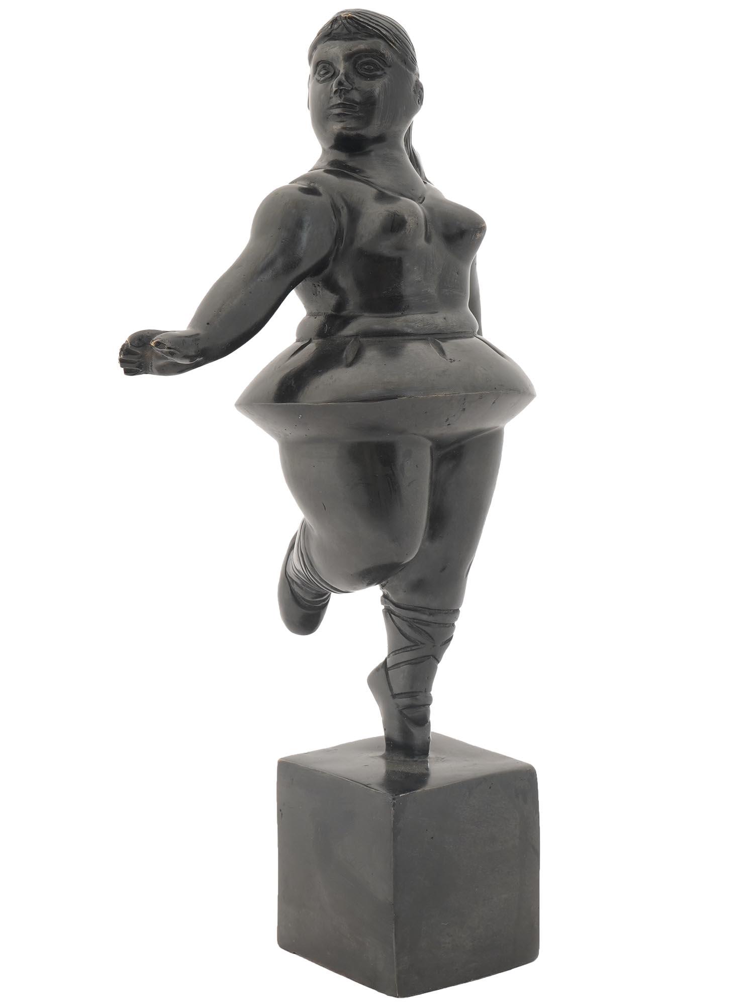 BRONZE FIGURE OF A BALLERINA BY FERNANDO BOTERO (1 of 5)