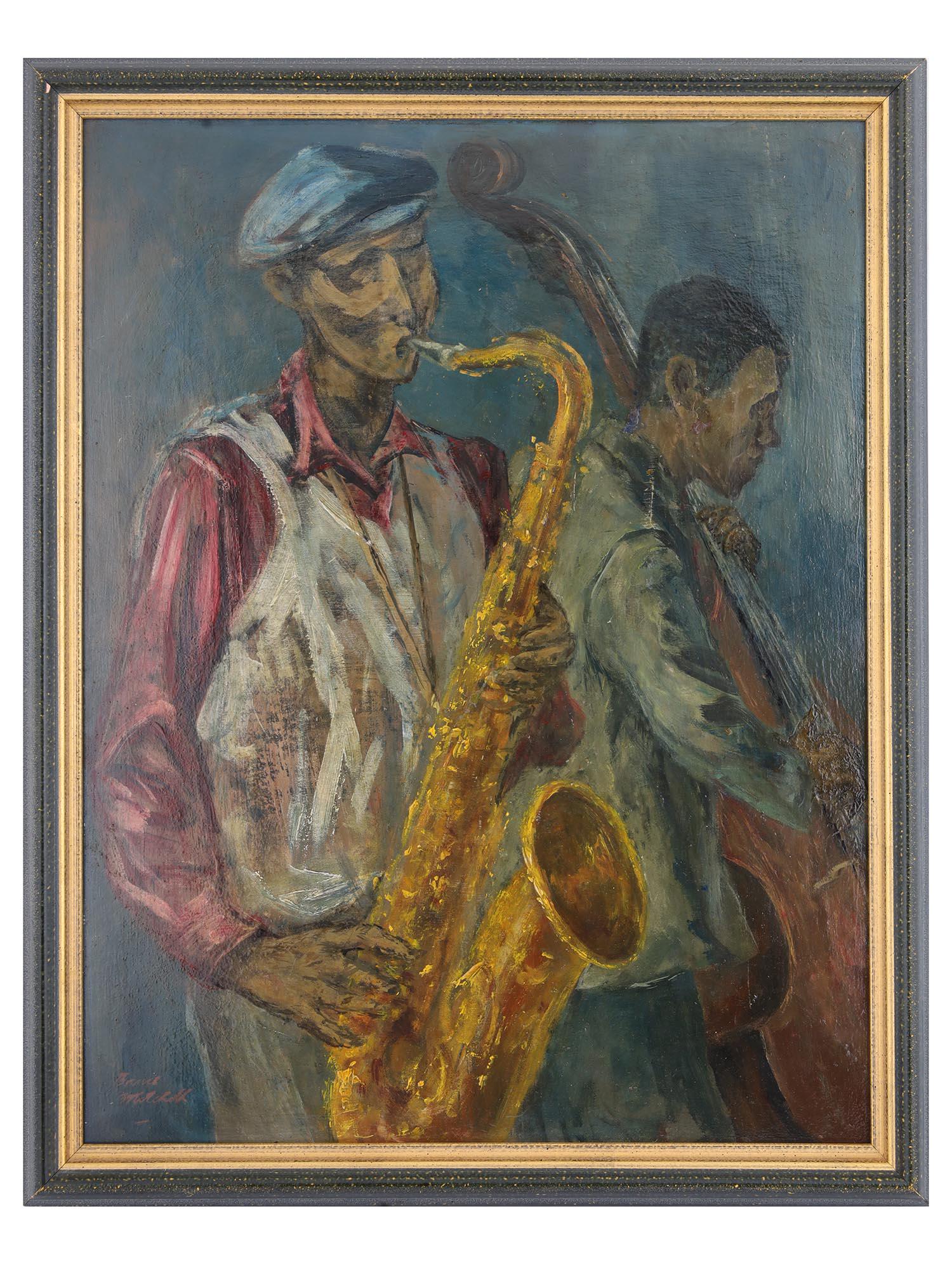 AMERICAN OIL PAINTING JAZZ MEN BY BRUCE MITCHELL (1 of 7)