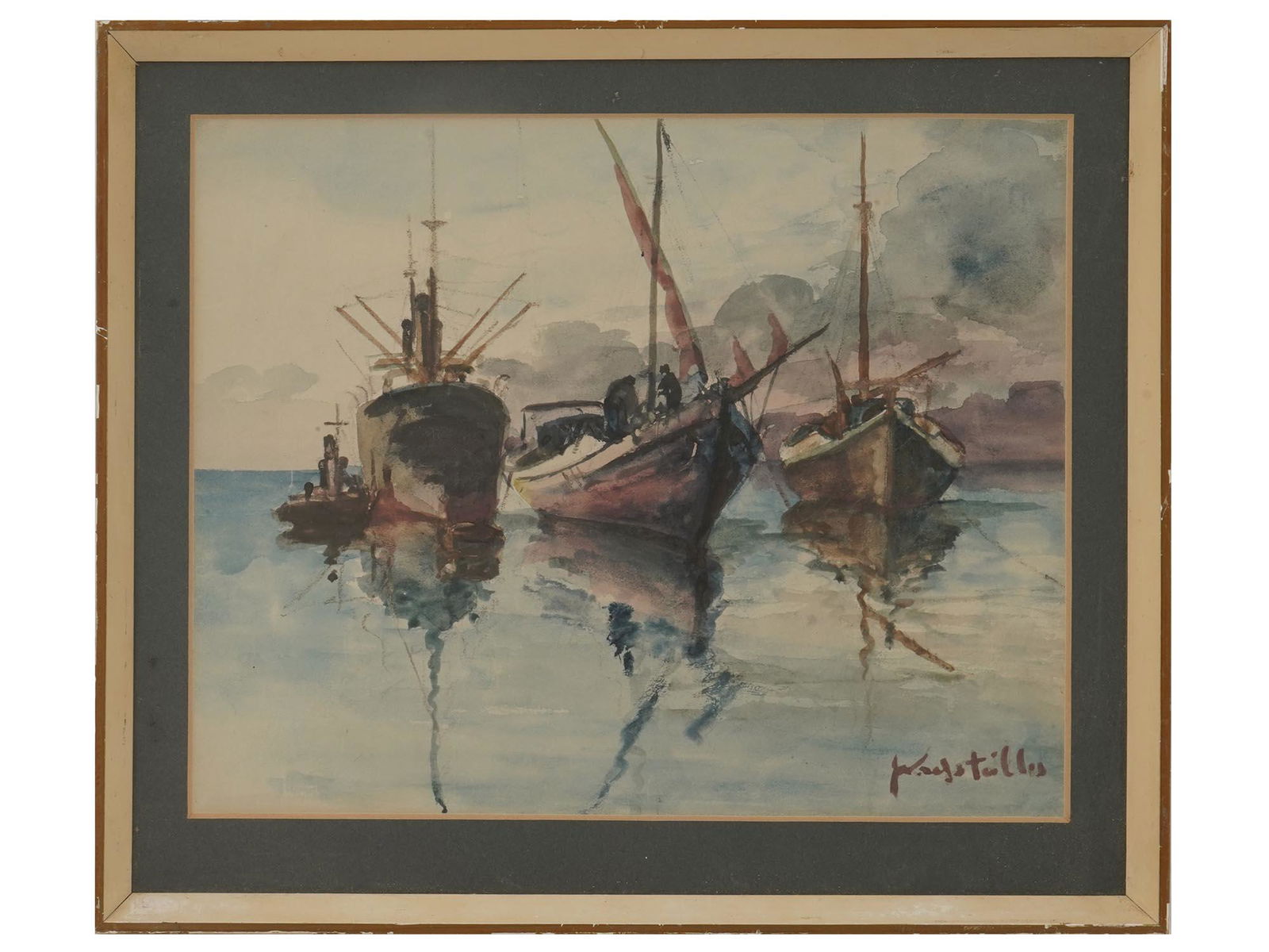 GREEK WATERCOLOR PAINTING BY ANDREAS KRYSTALLIS (1 of 5)