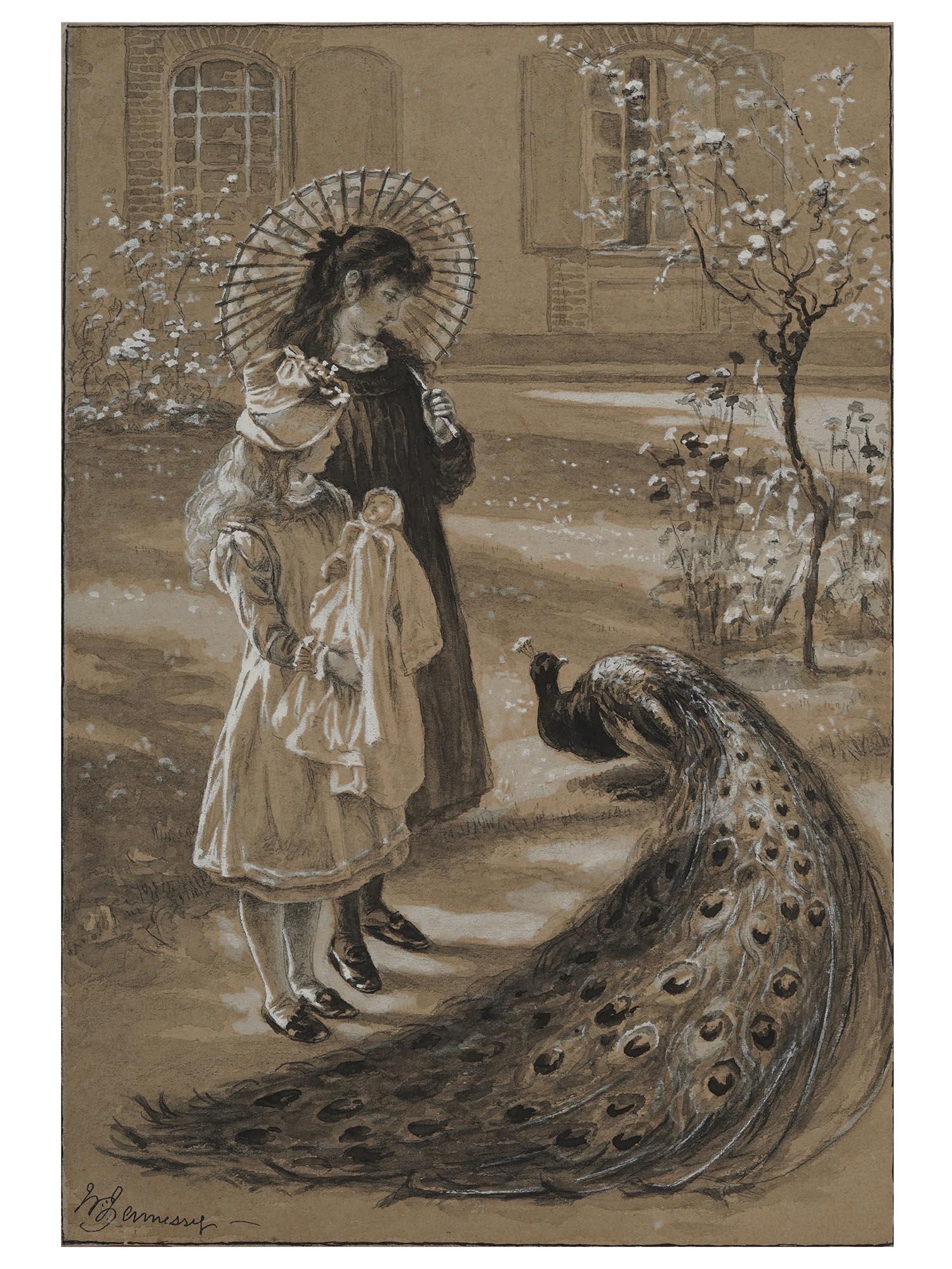 IRISH MIXED MEDIA PAINTING BY WILLIAM J HENNESSY (1 of 4)